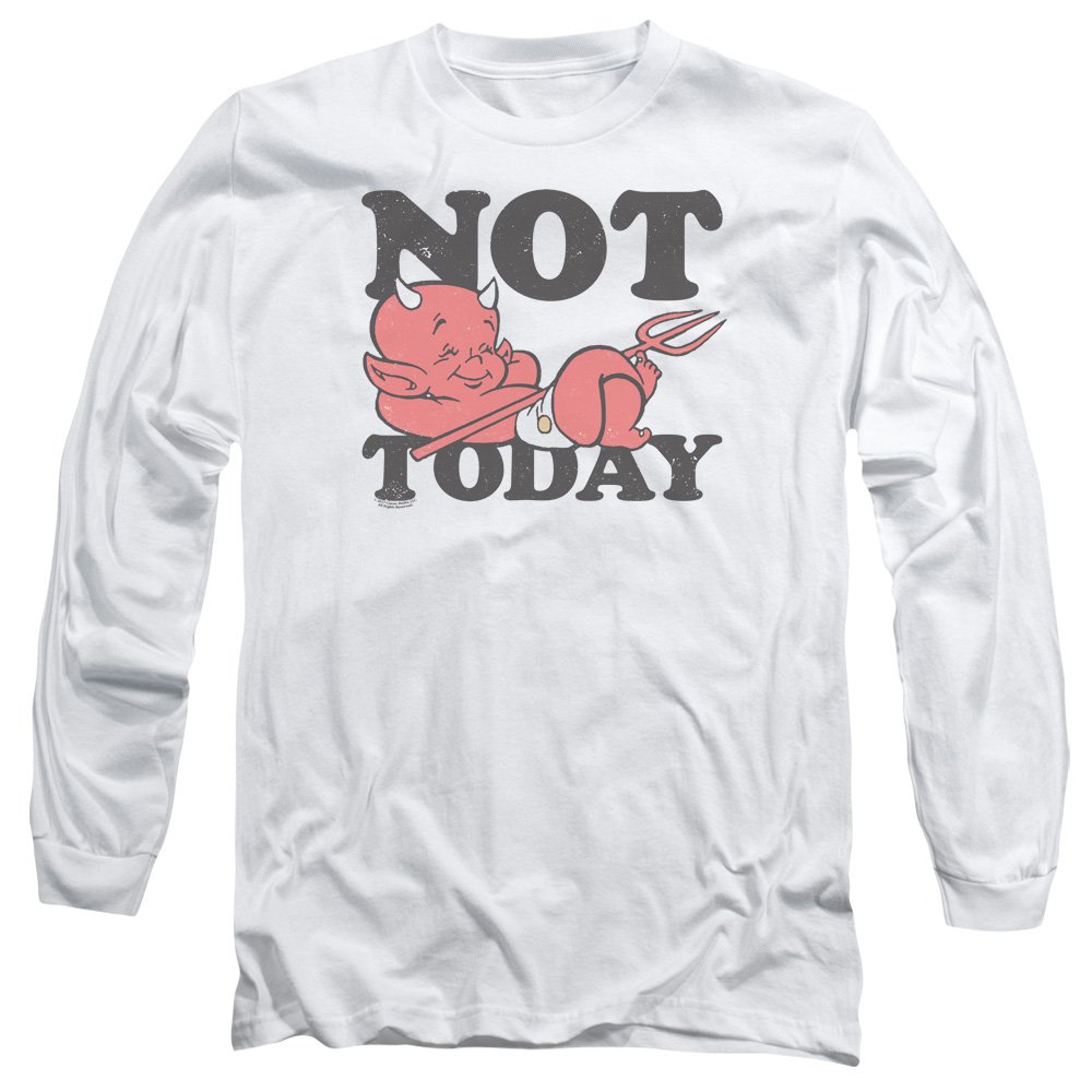 Not Today Men's Long Sleeve T-Shirt - Gym & Casual Wear