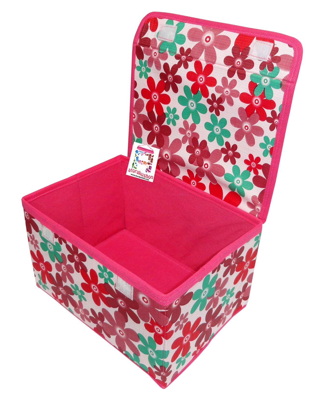 atorakushon® Satin Pink Mini Cosmetic Box - Jewelry & Makeup Organizer with Necklace Pouch, Vanity Storage Case for Women | Perfect for Travel, Home Decor & Gift Giving