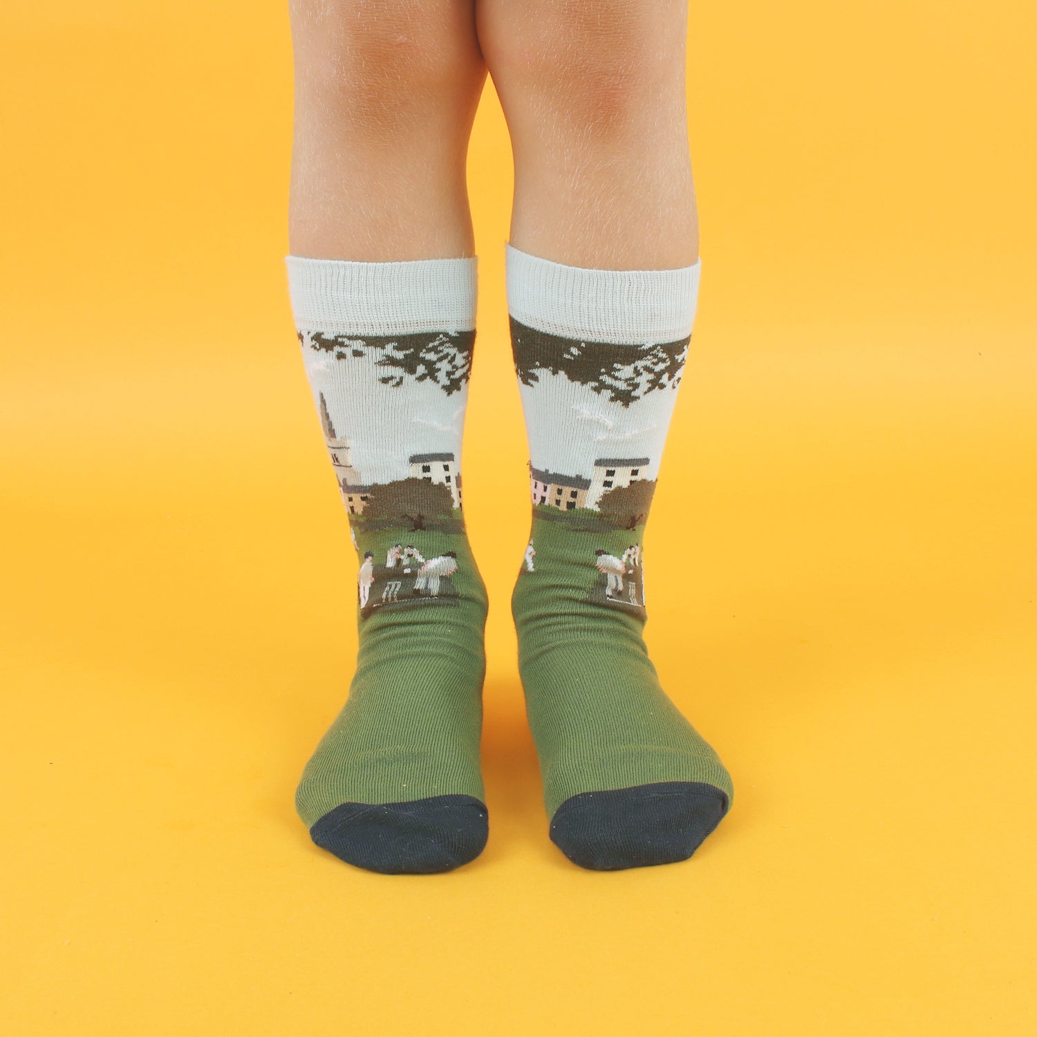 Kids Cricket Scene Cotton Socks - Soft Breathable Ankle Socks for Boys & Girls - Perfect for Sports, School & Everyday Wear