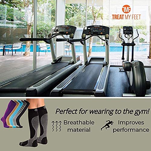 3 Pairs of Medical Grade Compression Socks for Women & Men - Knee High Support Socks (15-20 mmHg) for Circulation, Travel & Running - Perfect for Nurses, Athletes & Long Flights
