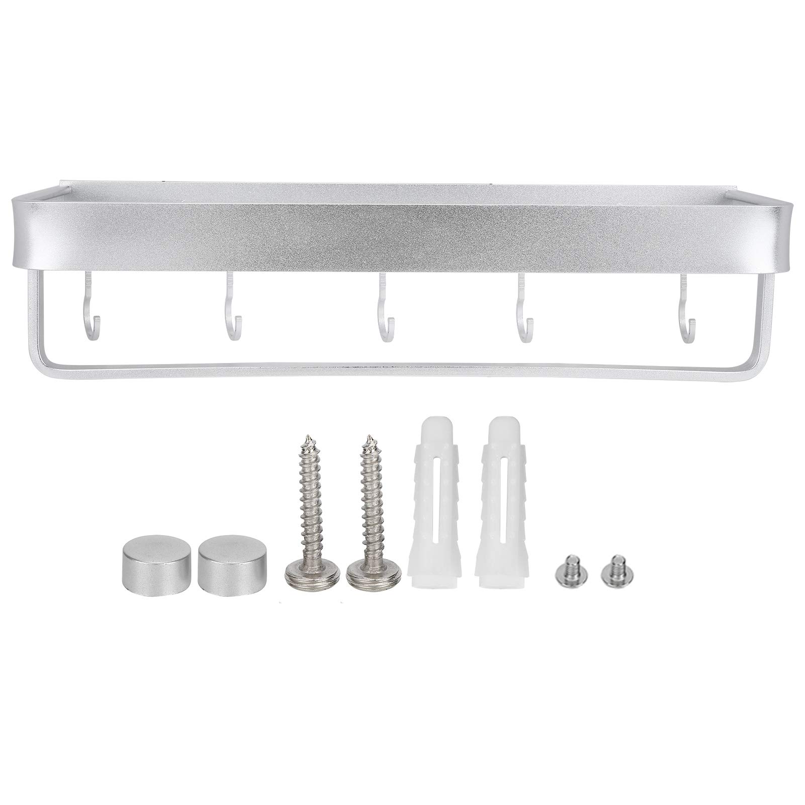 Yosoo Wall-Mounted Storage Rack - Multifunctional Shower Shelf Organizer for Bathroom & Kitchen - Space-Saving Storage Solution for Shampoo, Soap, Sponges & More