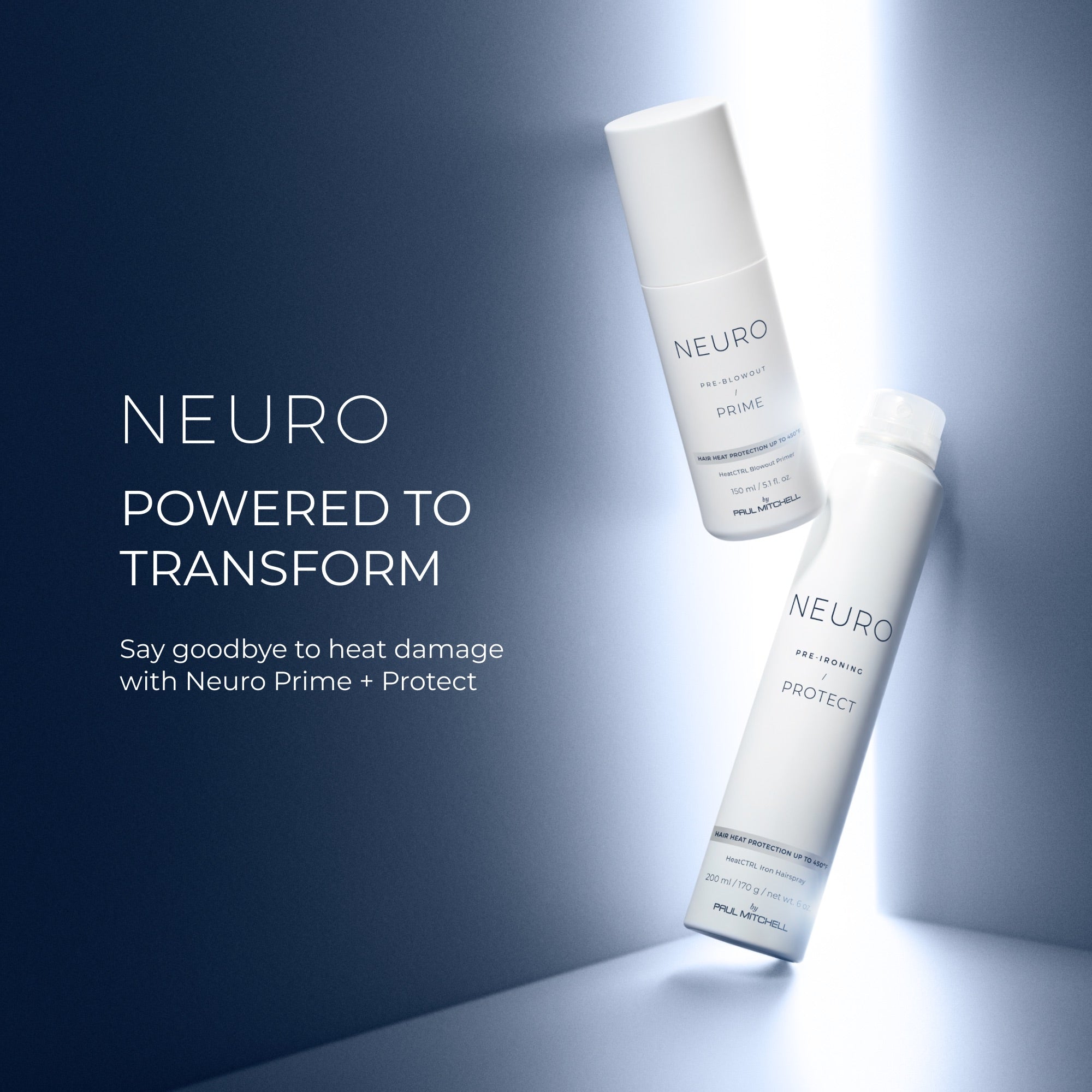 Neuro Prime HeatCTRL Blowout Primer - Thermal Protection Styling Spray for Smooth, Frizz-Free Hair | Perfect for Blowouts, Straightening & Heat Styling