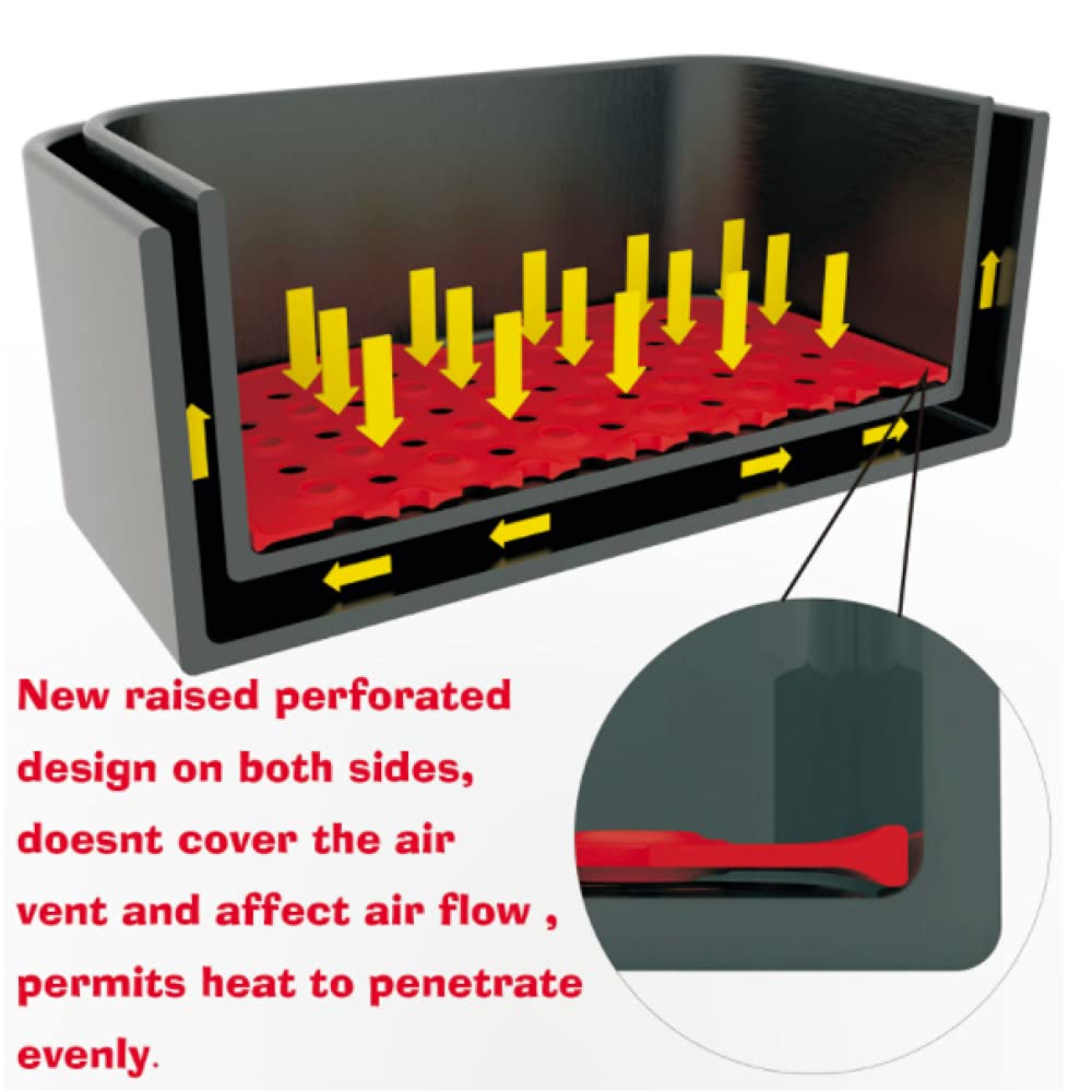 2-Pack Reusable Silicone Air Fryer Liners - 8