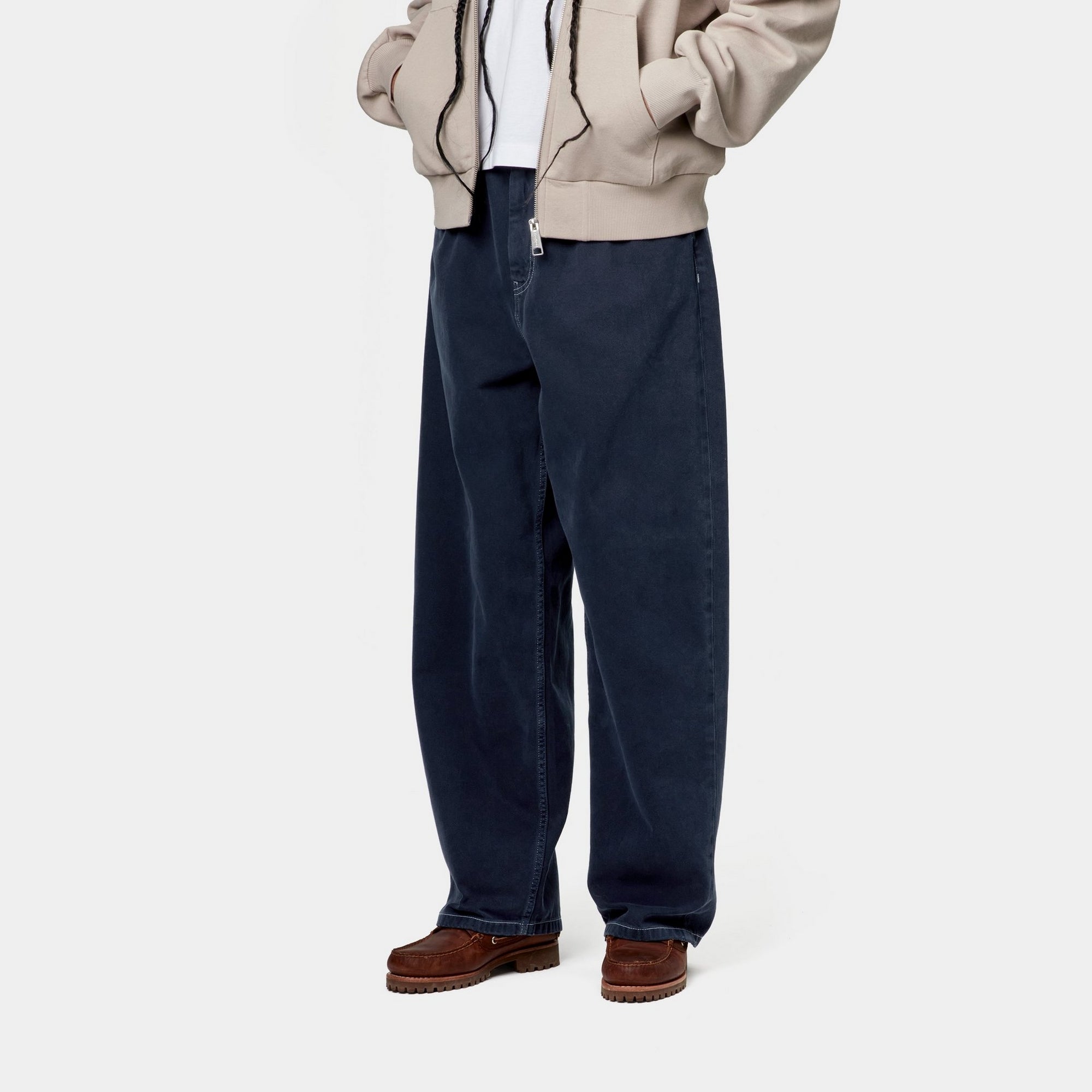 Women's Brandon Twill Pants in Ink (Stone Dyed) - Comfortable & Stylish Casual Trousers for Work, Travel & Everyday Wear