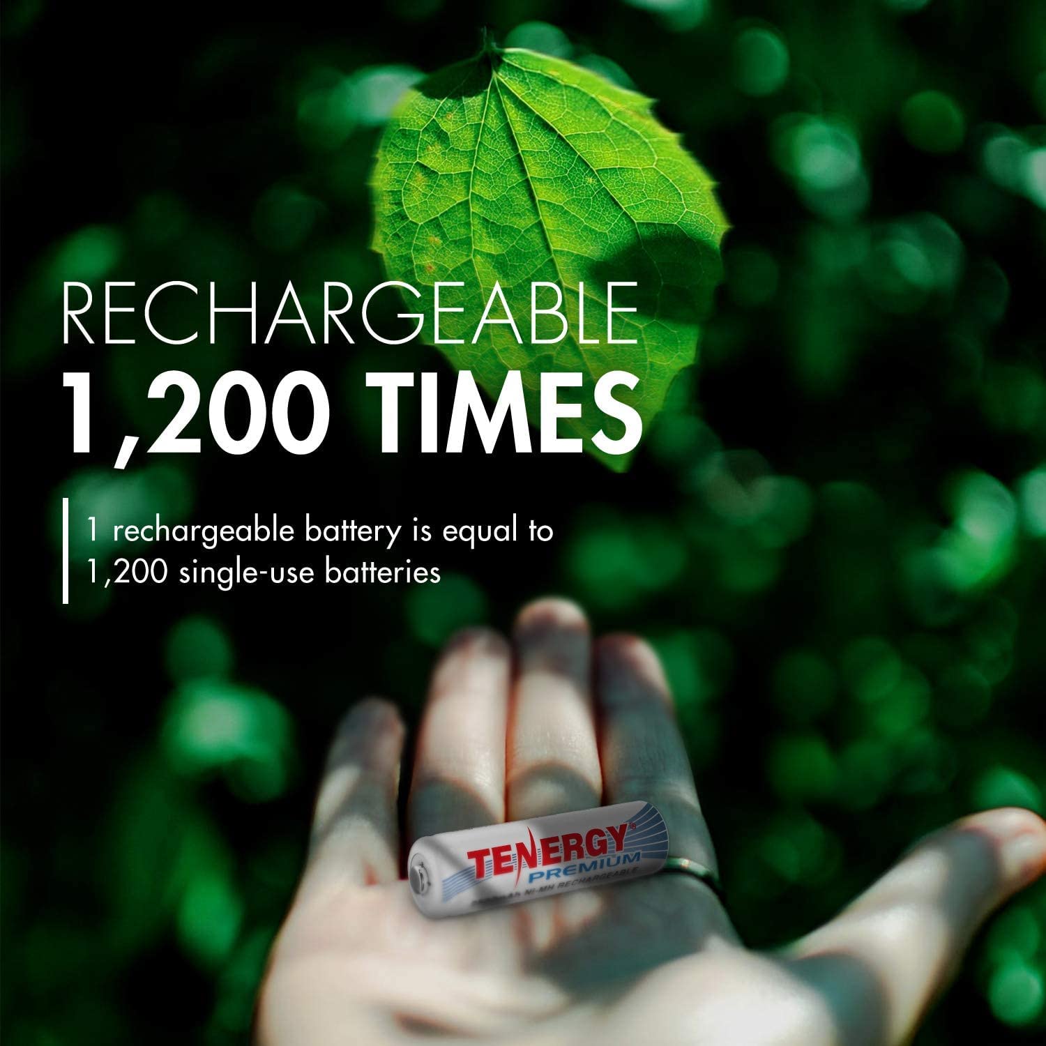 Tenergy Premium 2500mAh Rechargeable AA Batteries - 60 Pack NiMH High Capacity AA Cell Batteries for Digital Cameras, Flashlights, Toys, and Electronics