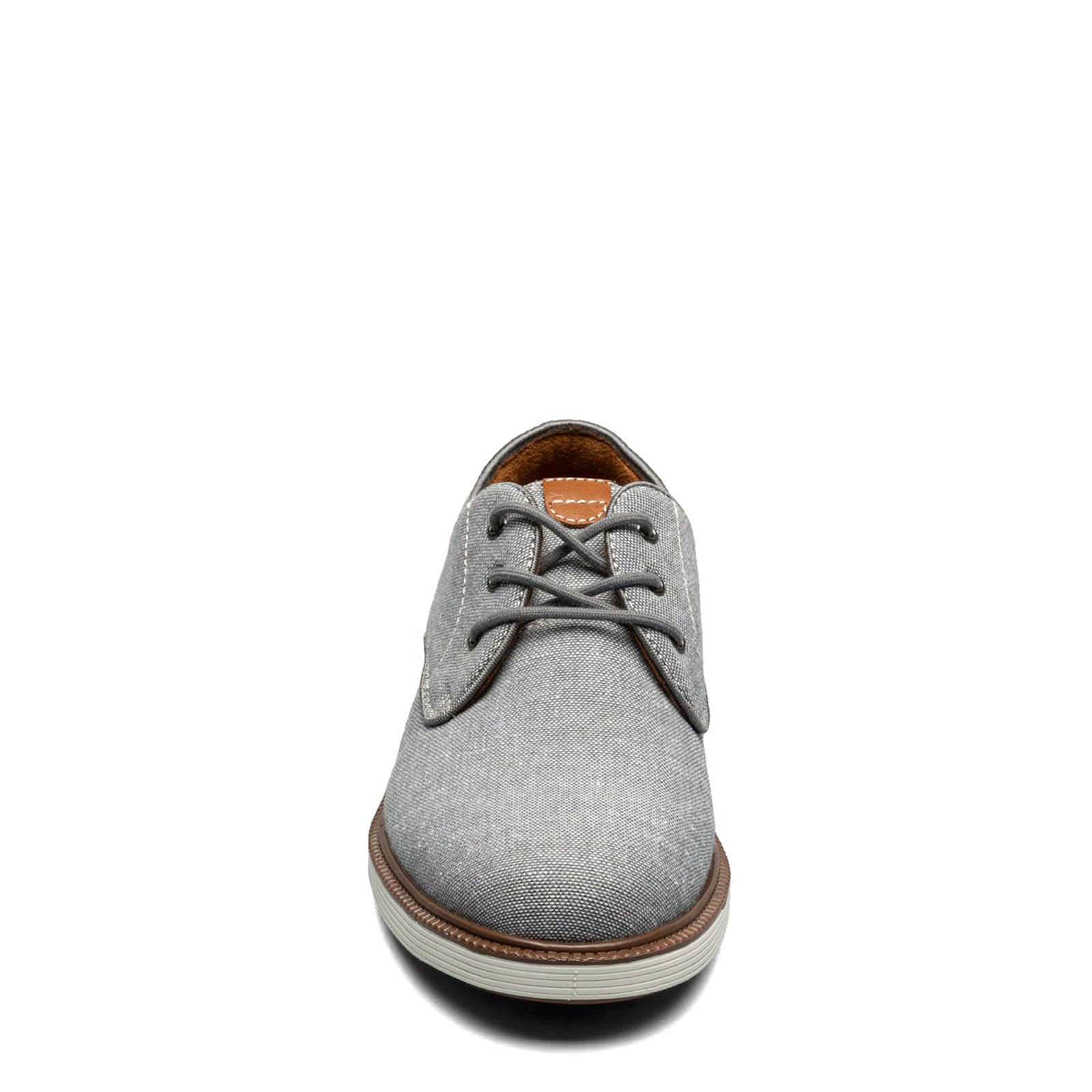 Florsheim Boys' Highland Canvas Plain Toe Oxford Shoes - Gray - Size 2 Medium (Toddler/Little Kid/Big Kid) | Classic School & Dress Shoes for Formal Occasions, Weddings, and Church Events