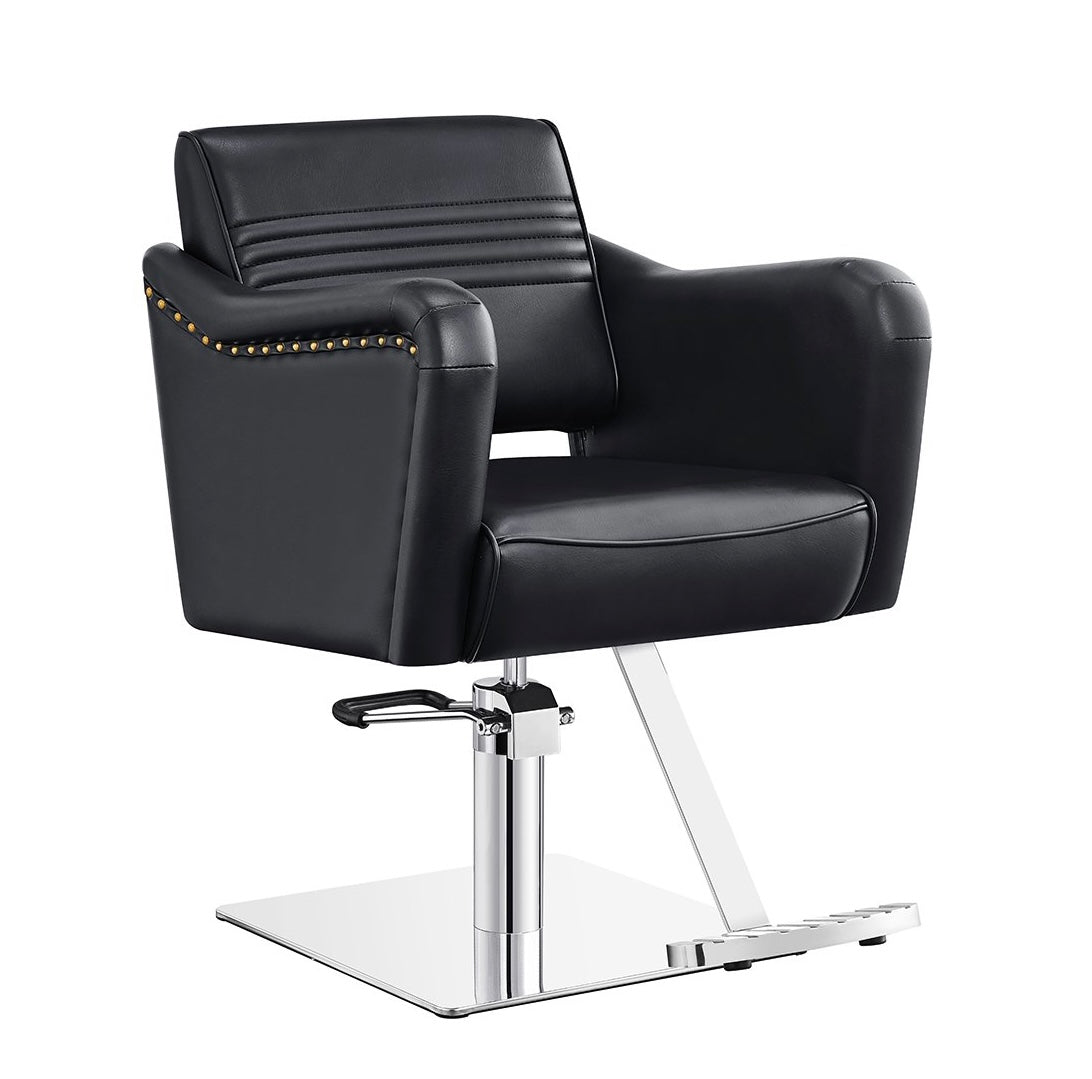 Professional Salon Chair for Barbers & Stylists - Heavy Duty Hydraulic Barber Chair with Adjustable Height & Swivel Base - Perfect for Hair Salons, Barber Shops & Home Use