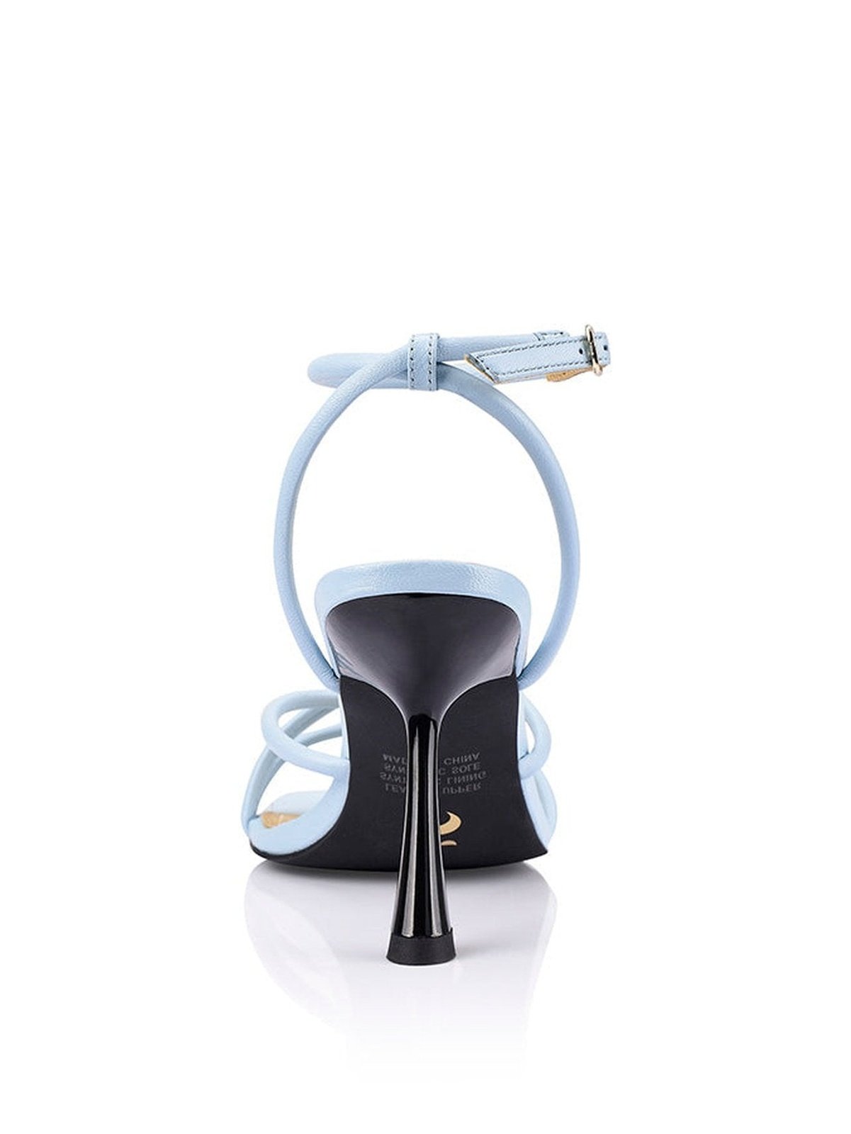 Spruce Heeled Sandals for Women | Pale Blue Leather Summer Shoes | Perfect for Weddings, Beach Vacations & Date Nights