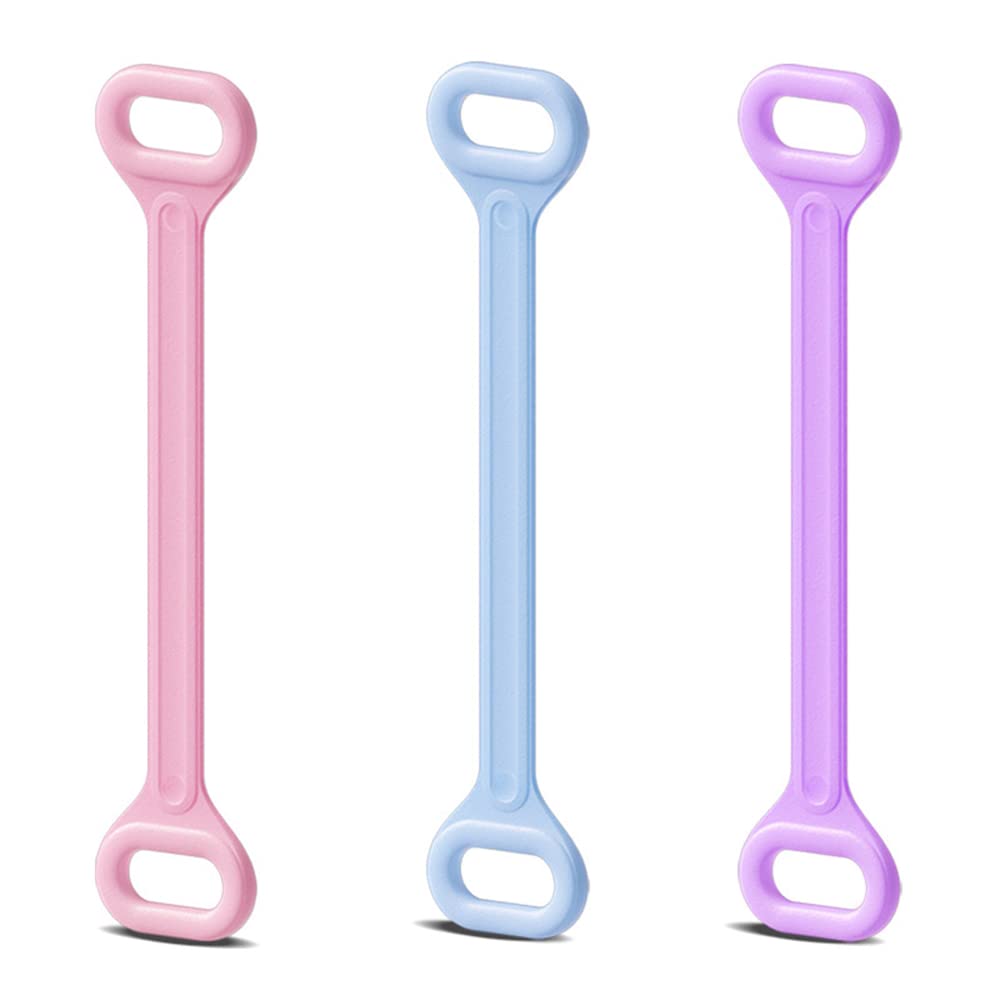 JOTOUCH 3-Piece Figure 8 Fitness Resistance Bands Set - Arm & Back Training Elastic Ropes for Pure Barre, Yoga, Pilates & Stretching - Home Gym Equipment for Chest, Arm & Shoulder Workouts - Perfect for Toning, Strength Training & Rehabilitation Exercises