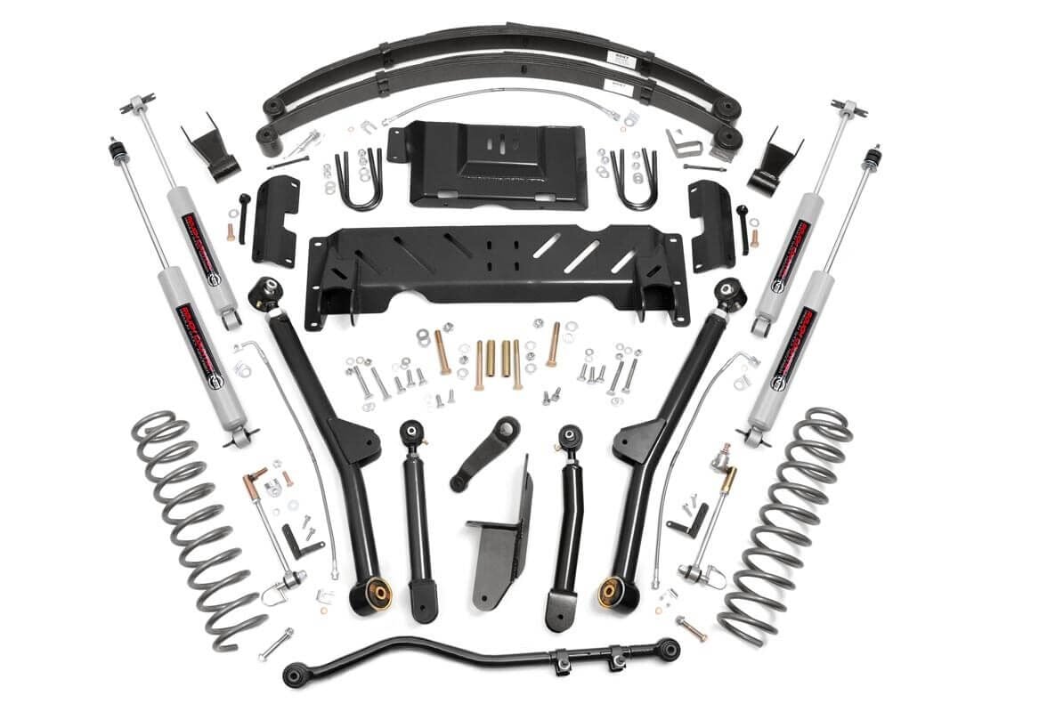 6.5 Inch Lift Kit for Jeep Cherokee XJ 4WD (1984-2001) - Long Arm Suspension with NP231 Transfer Case - Part #67222 - Perfect for Off-Roading & Trail Adventures