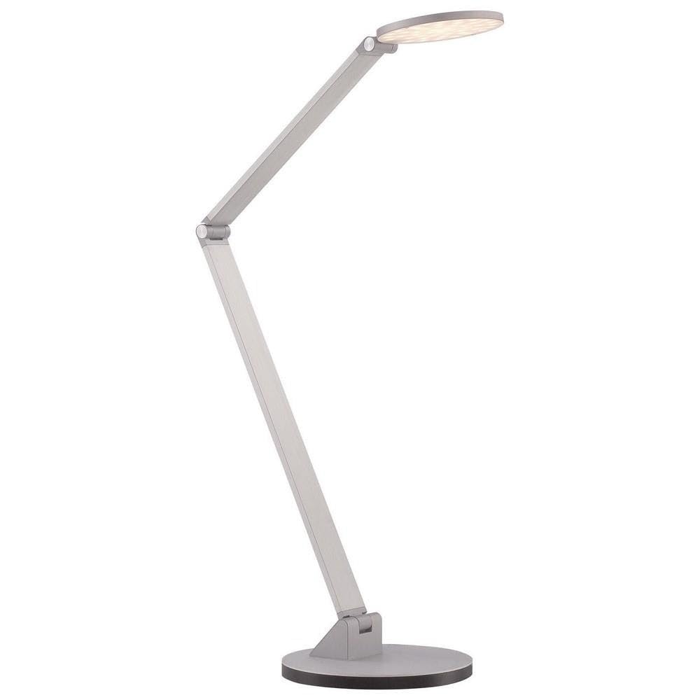 George Kovacs P305-1-654-L LED Table Lamp in Chiseled Nickel - Modern Reading Light for Bedroom, Office & Study Room - Energy Efficient Desk Lamp with Adjustable Brightness