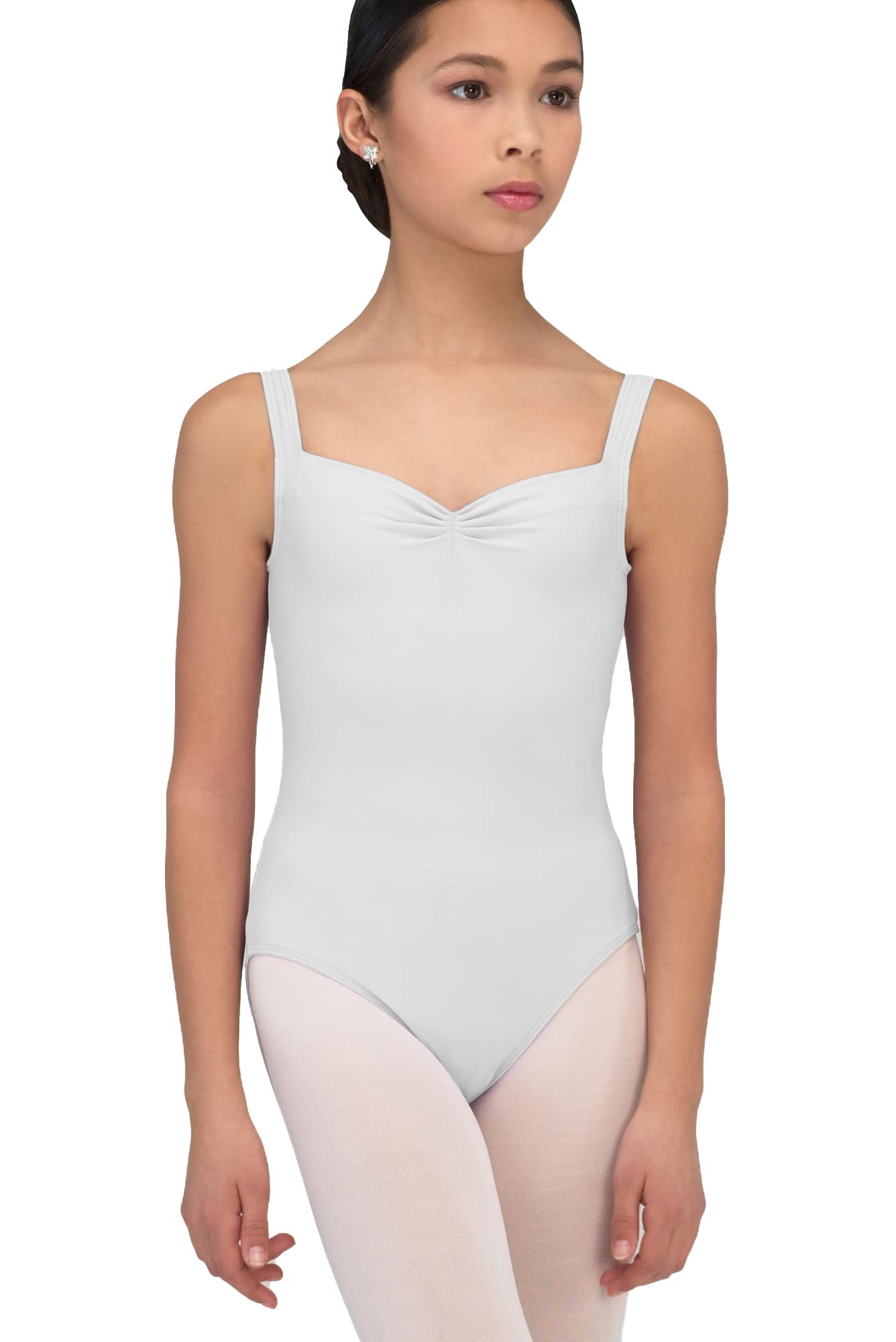Wear Moi Faustine Ballet Leotard for Kids - Black Microfiber Elastane Dancewear - Perfect for Ballet Classes, Recitals & Dance Performances