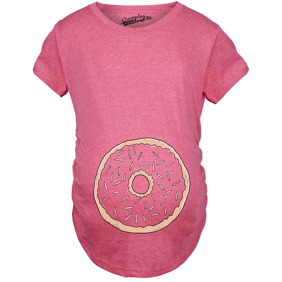 Funny Maternity Announcement T-Shirt for Women - Cute Pregnancy Donut Baby Bump Shirt | Perfect for Gender Reveal & Baby Shower Gifts