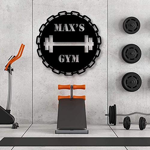 Custom Metal Gym Sign - Personalized Fitness Club & Home Gym Decor - CrossFit & Outdoor Workout Room Sign - Unique Gift for Gym Lovers, Coaches & Moms - Perfect for Home Gyms, Fitness Studios & Workout Spaces