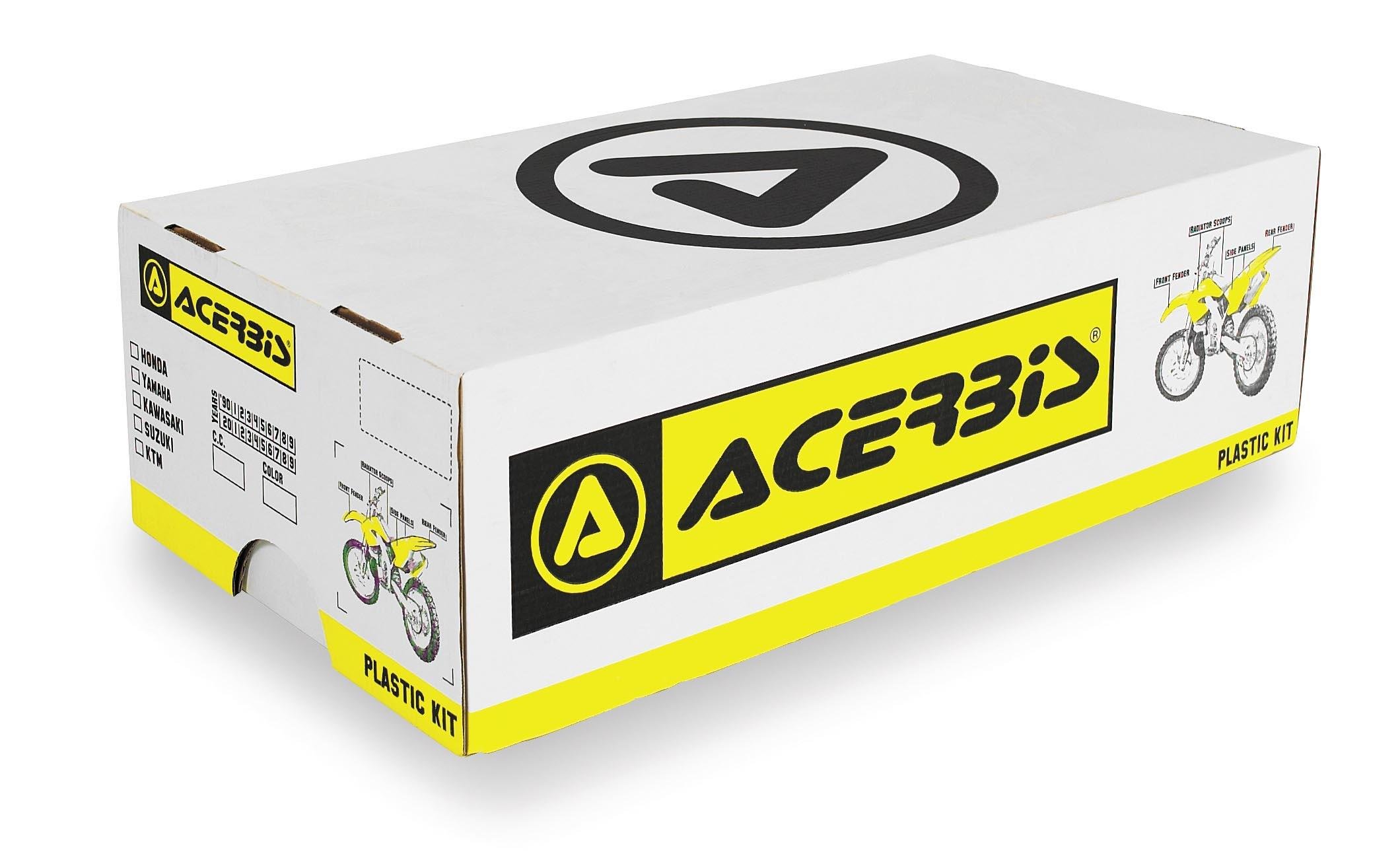 Acerbis Black Plastic Kit 2070970001 - Durable Motorcycle Body Replacement Parts for Off-Road & Adventure Bikes