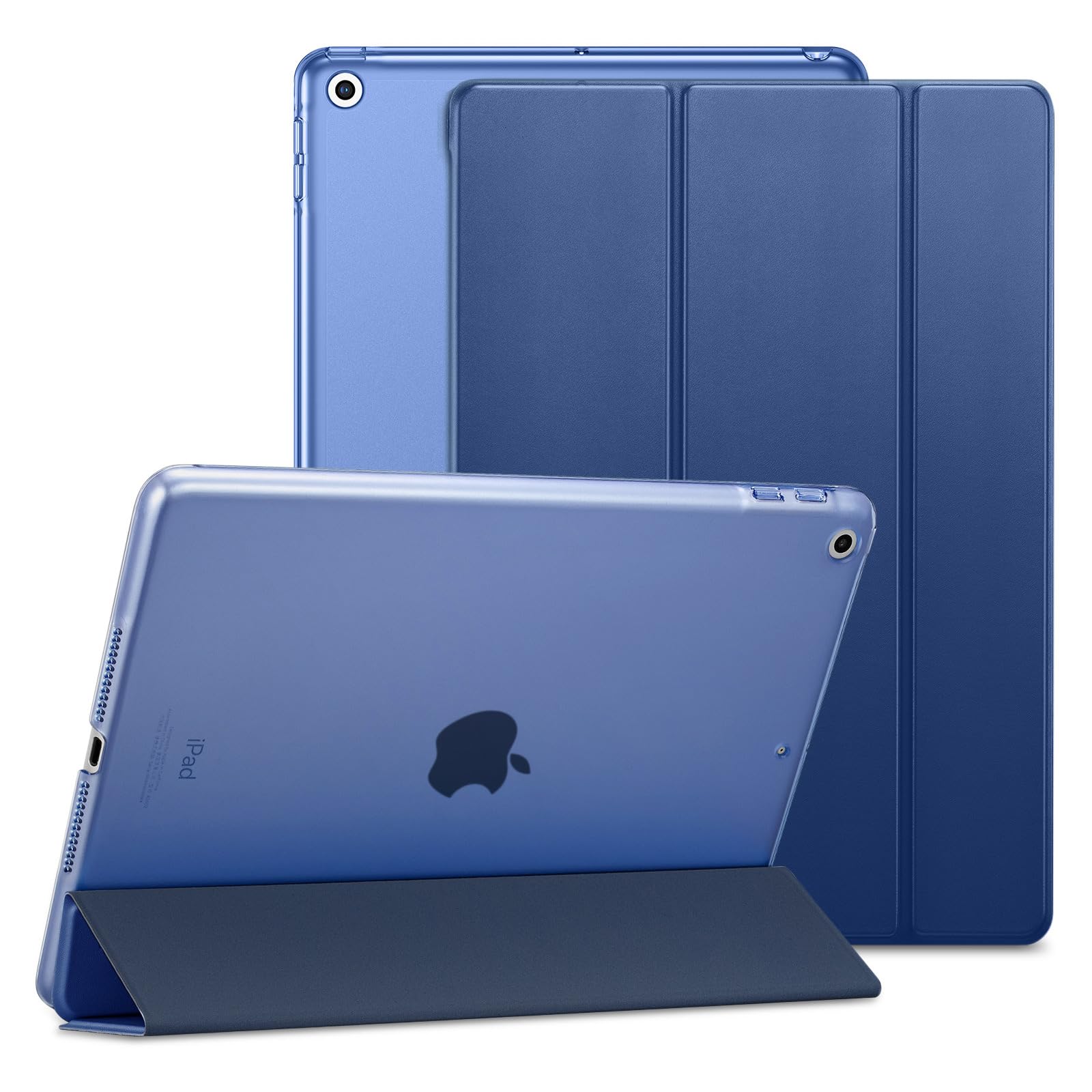 ESR Ascend Series iPad Case for 10.2 Inch iPad 7th/8th/9th Generation (2019/2020/2021) - Lightweight Hard Cover with Auto Sleep/Wake Function - Perfect for School, Work & Travel - Blue