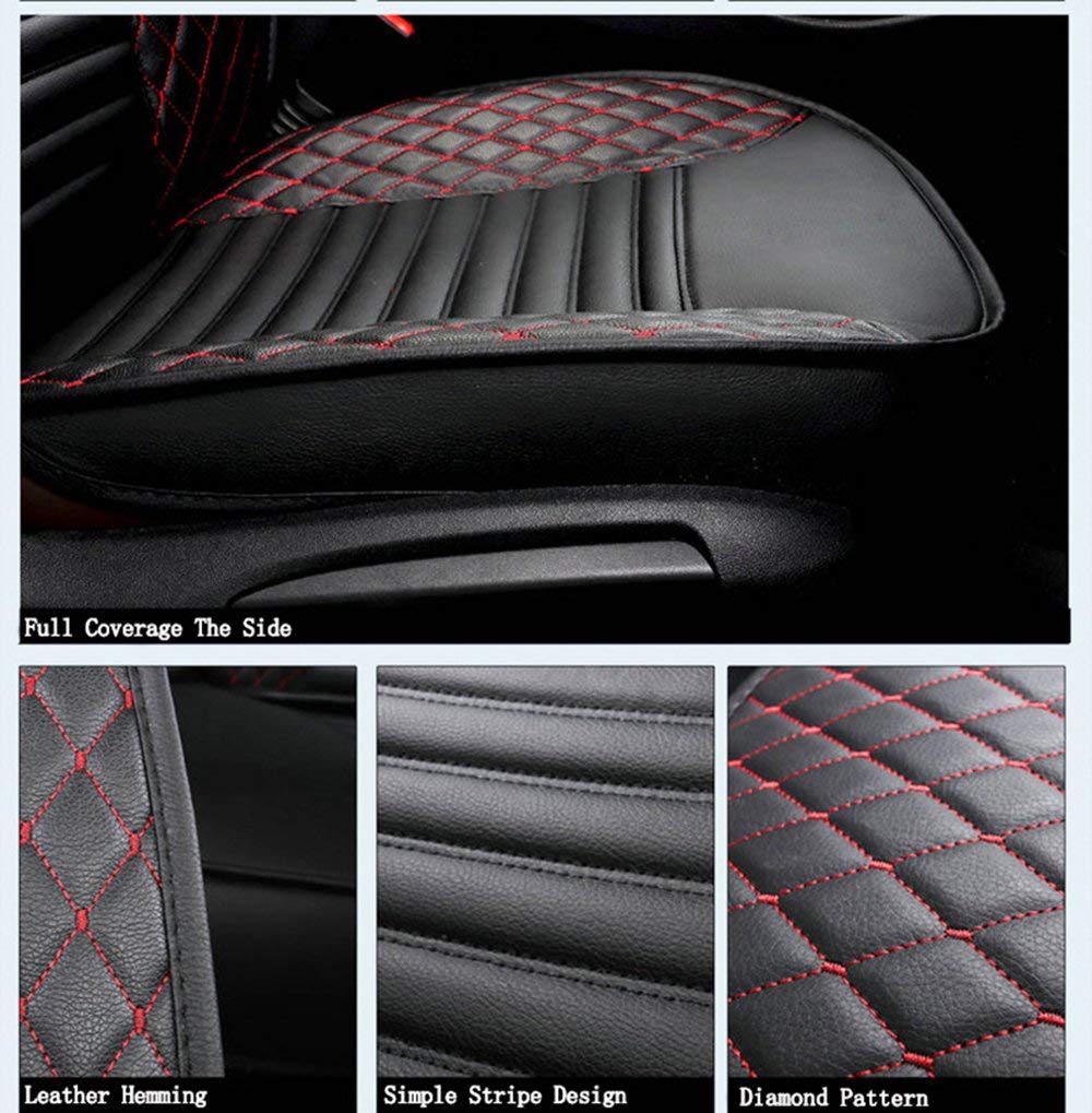 Premium Leatherette Car Seat Covers with Airbag Compatibility - Coffee Brown | Universal Fit for Cars, Trucks & SUVs | Comfort & Protection for Daily Commute, Road Trips & Family Travel