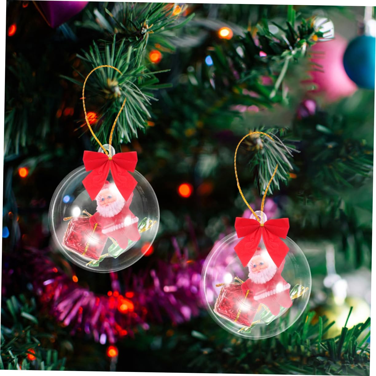 MagicLulu 3 Sets 8cm Christmas Tree Balls - Festive Decor for Xmas & Weddings