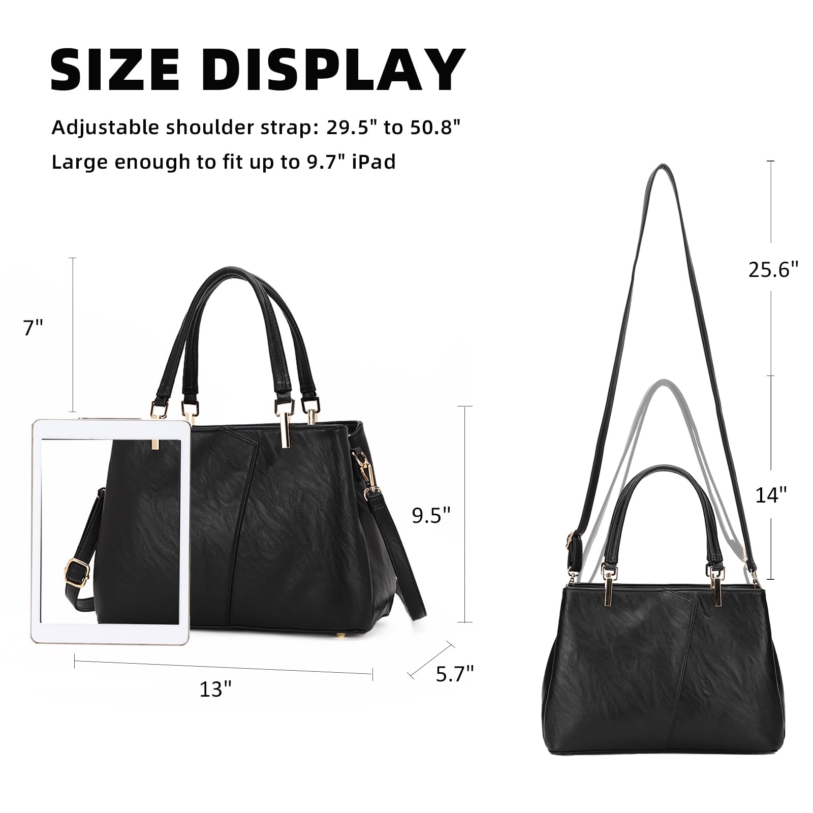 Kouli Buir Hobo PU Leather Handbags for Women - Shoulder, Crossbody, Tote for Work & Travel
