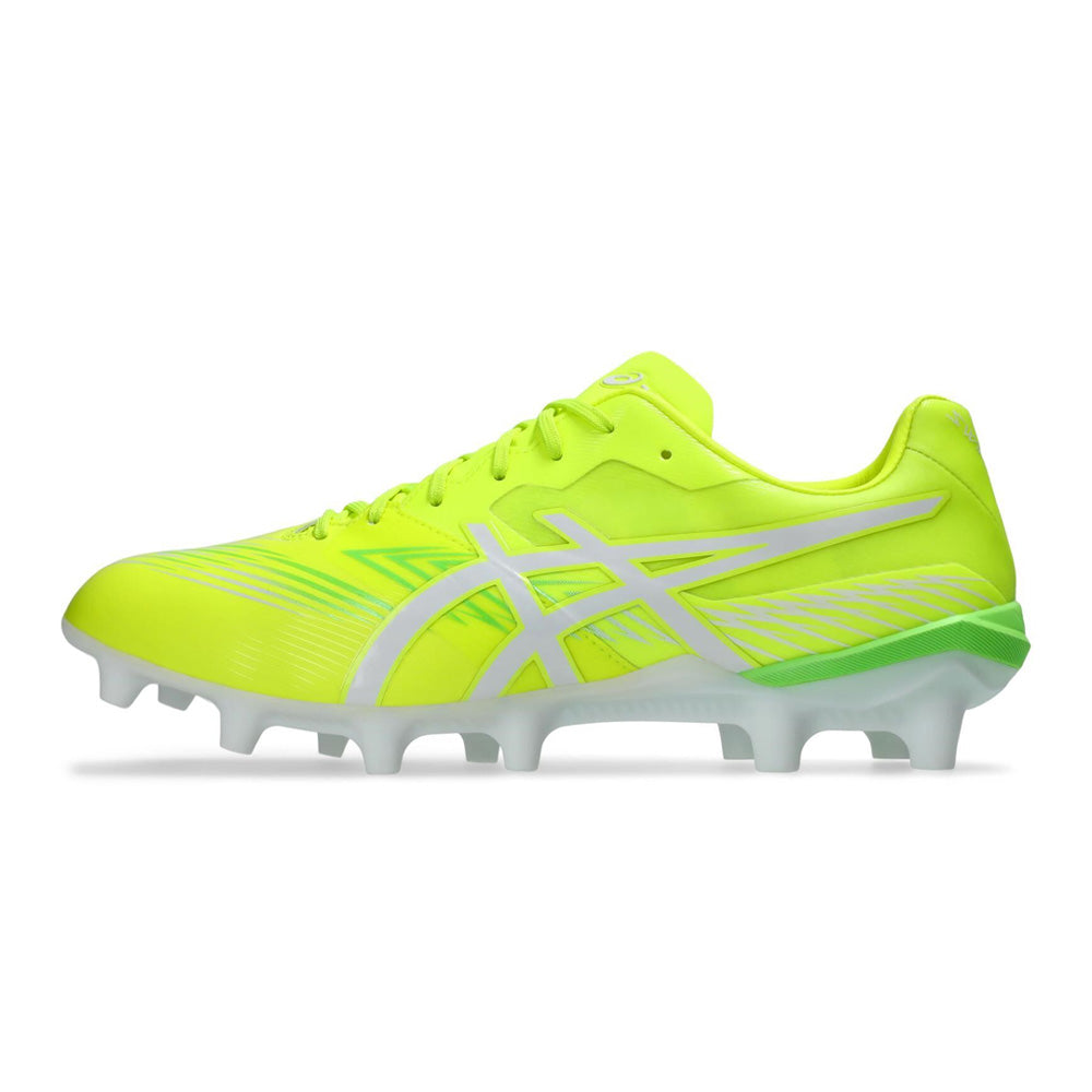 ASICS Swift Strike FG Soccer Cleats for Men - Lightweight Football Shoes with Enhanced Traction (Safety Yellow/White) - Perfect for Turf Matches & Training Sessions