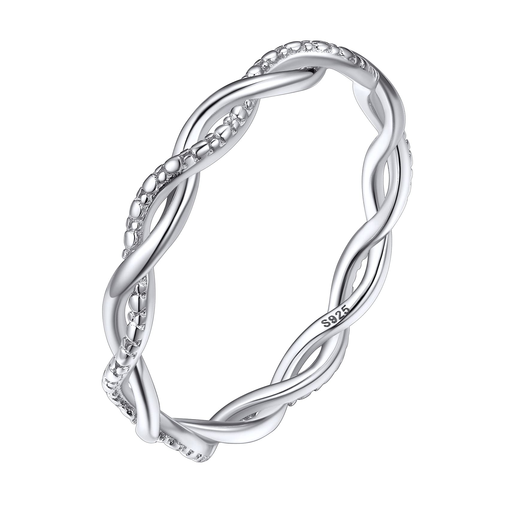 Stylish Sterling Silver Wishbone Ring with Cubic Zirconia for Women - Elegant Love, Lucky & Promise Jewelry - Stackable Engagement, Wedding & Eternity Band (Size 4-12) - Perfect for Date Nights, Anniversaries & Special Occasions