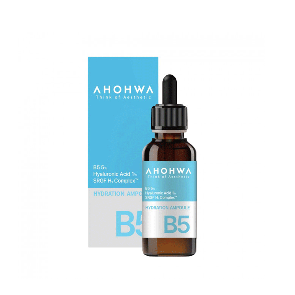 AHOHWA B5 Hydration Ampoule 30ml - Soothing & Moisturizing Facial Serum for Dry Skin | Perfect for Daily Skincare Routine & Post-Treatment Care