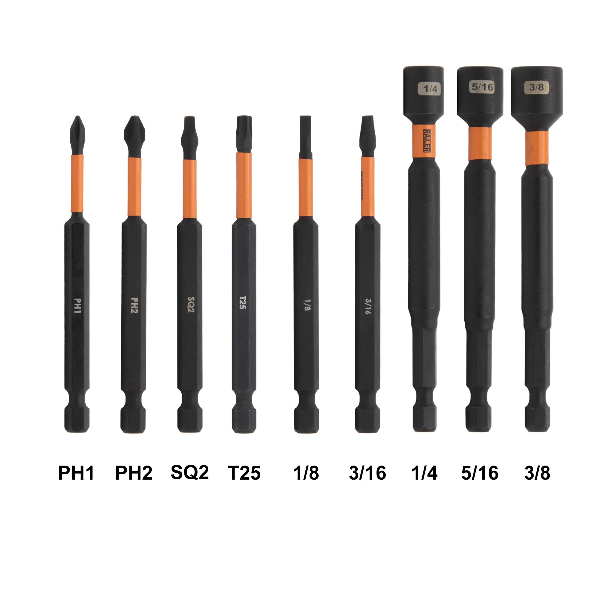 Premium S2 Steel Impact Driver Bit & Nut Driver Set for Electricians - Magnetic Bit Holder & Carabiner Included - Ideal for Electrical Work, DIY Projects, and Professional Toolkits