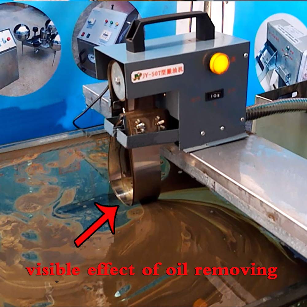 Industrial Oil Skimmer Machine - Emulsion Pool Oil Skimmer with Belt Scraper for Oil-Water Separation, Oil Slick Recovery & Wastewater Treatment | Perfect for Ponds, Lakes, Industrial Pools & Marine Applications