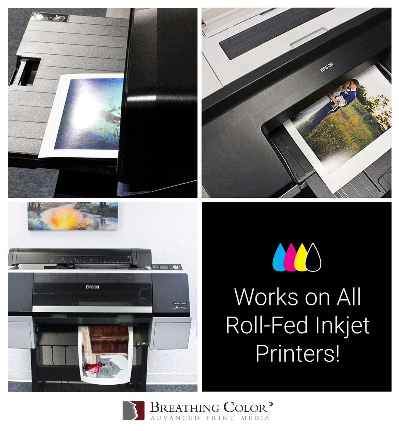 Vibrance Gloss Photo Printer Paper - 10 mil 255 gsm Glossy Finish Premium Photo Paper Roll (3