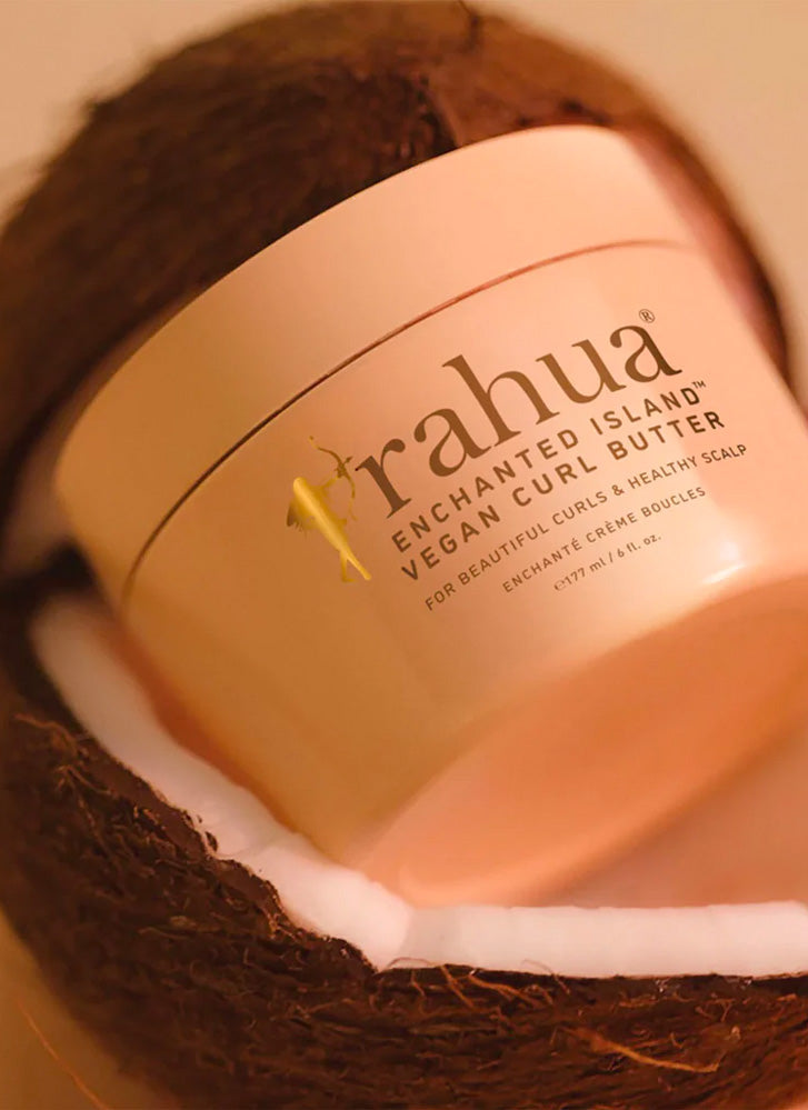 Rahua Enchanted Island Vegan Curl Butter - Hydrating Hair Cream for Curly & Frizzy Hair - Natural & Cruelty-Free Styling Product for Beach Waves & Everyday Curl Definition