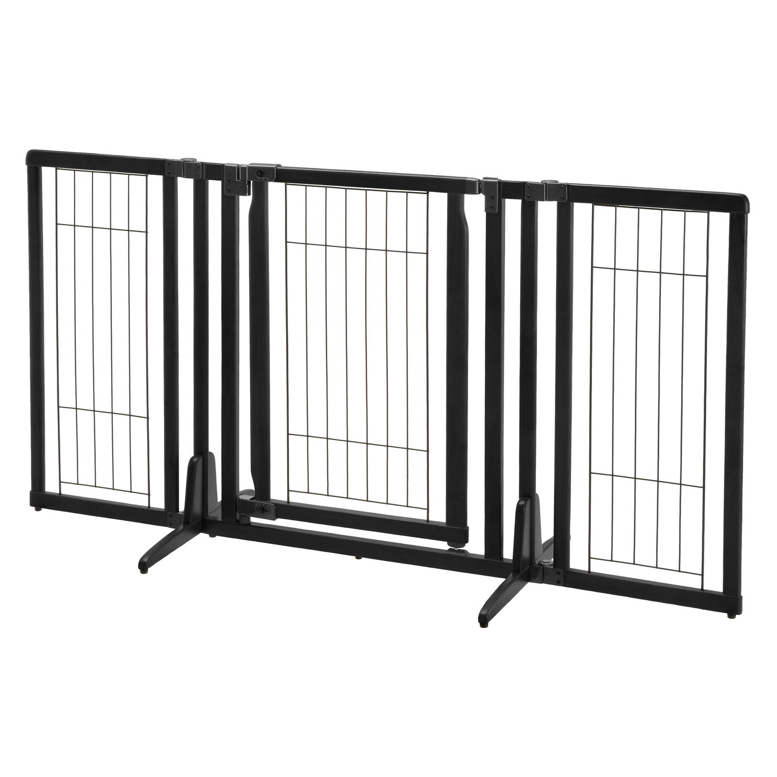 Richell 94956 Foldable Pet Kennel & Dog Gate - Portable Indoor/Outdoor Pet Playpen for Small to Medium Dogs & Cats - Perfect for Home, Travel, and Training