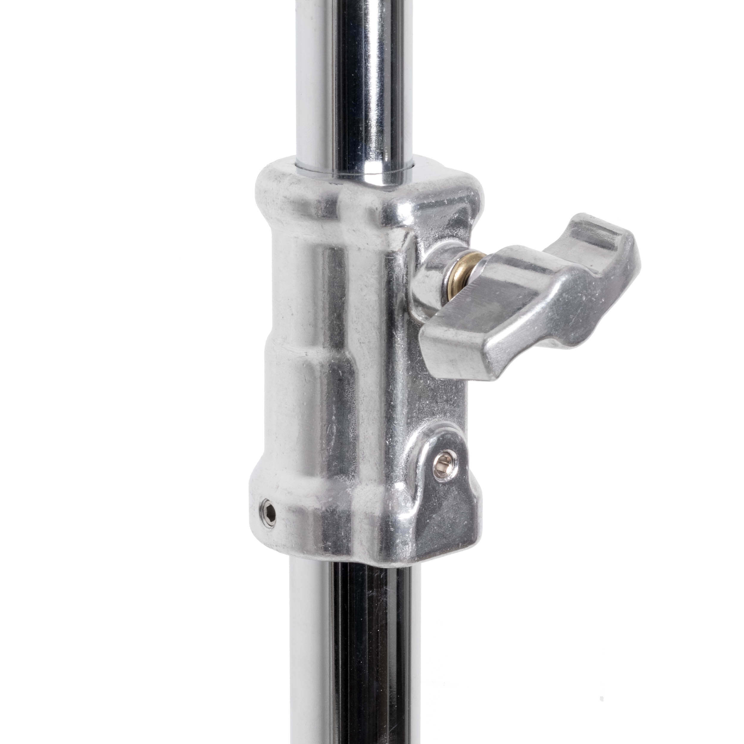 Heavy Duty Chrome Stainless Steel Rolling Base Boom Stand - Professional Microphone Stand with Wheels for Studio, Stage, and Live Performances