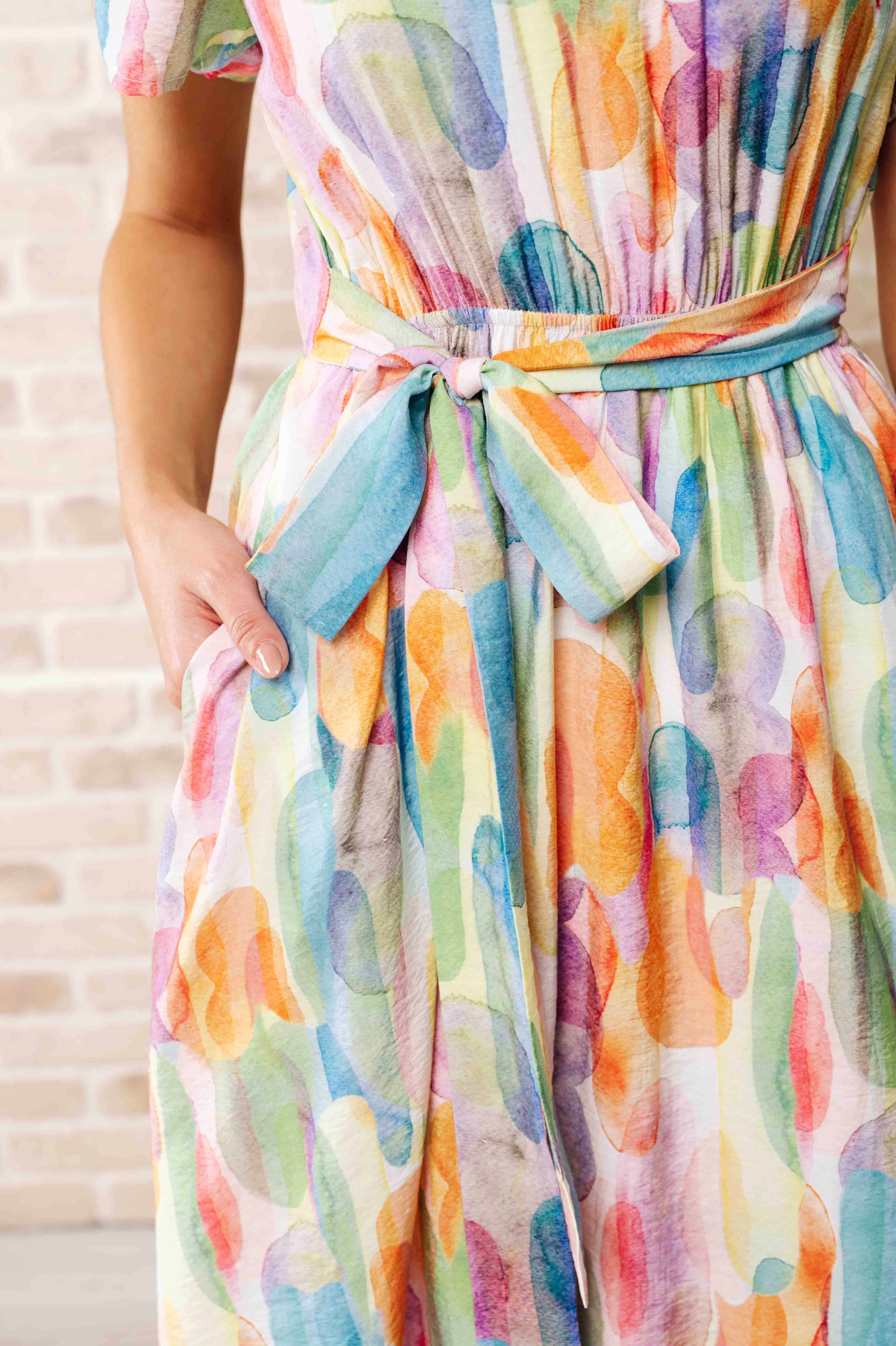 Young, Wild & Free Round Neck Dress - Women's Flowy Boho Chic Summer Dress for Casual Outings, Beach Vacations & Music Festivals