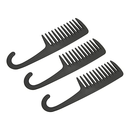 Shower Comb for Hair Loss - Wide Tooth Comb with Hook for Wet & Dry Hair - Salon & Home Use - Perfect for Detangling, Styling & Reducing Breakage in Shower