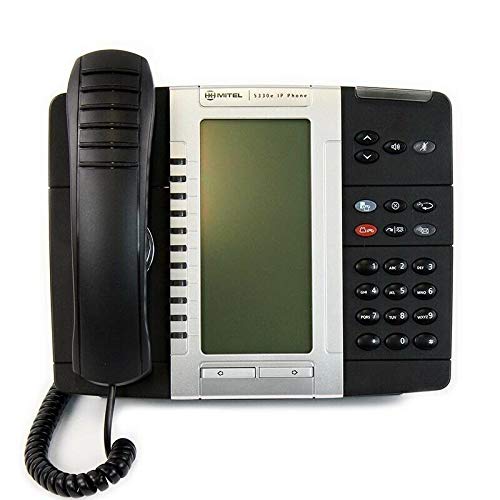Mitel 5330E IP Phone with PoE & Gigabit Ethernet - Business VoIP Desk Phone (50006476) for Office, Call Center & Remote Work