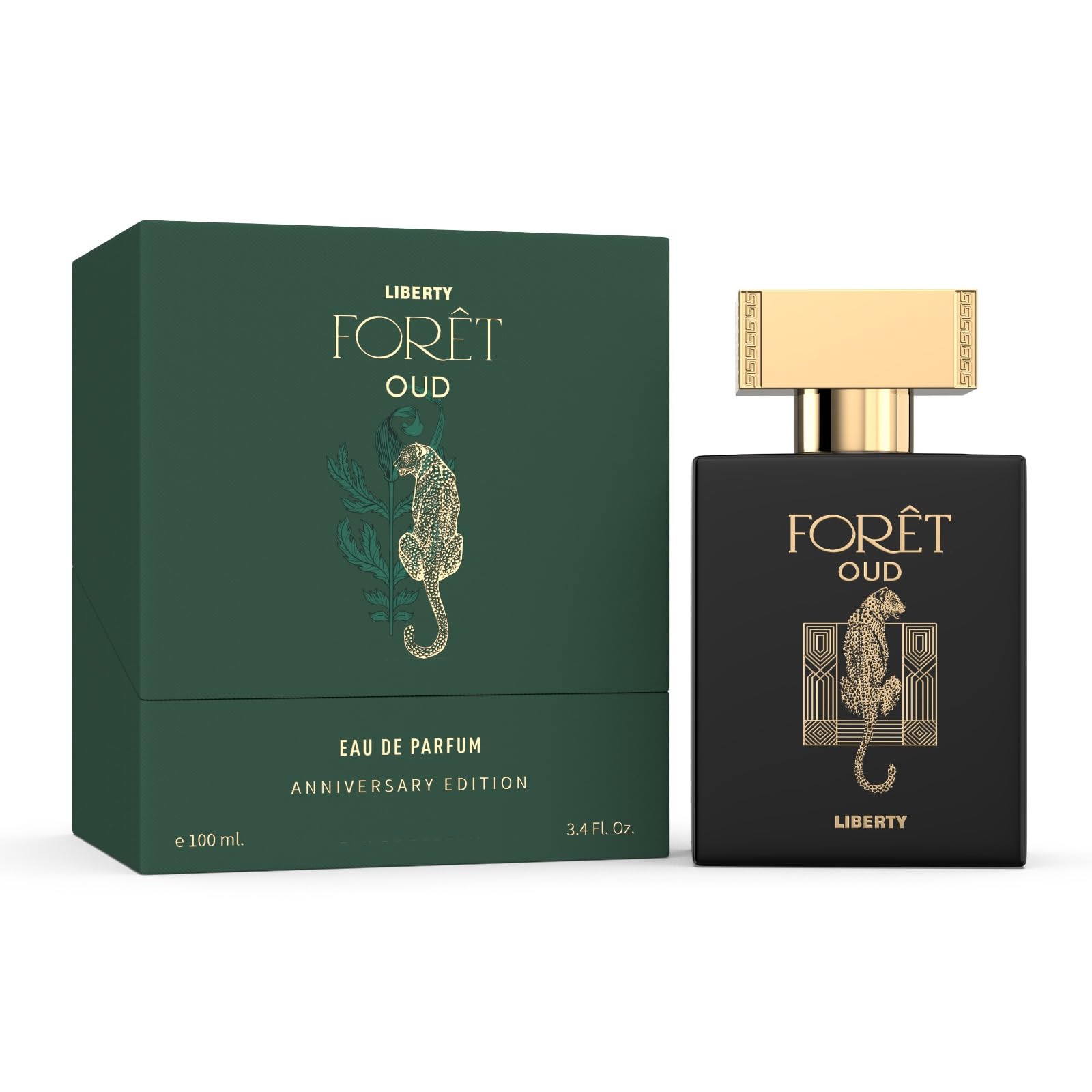 Premium Liberty Oud Perfume for Men - 3.4 Oz Luxury Anniversary Edition | Long-Lasting Eau de Parfum with Woody Fragrance | Perfect for Special Occasions, Date Nights & Gifts