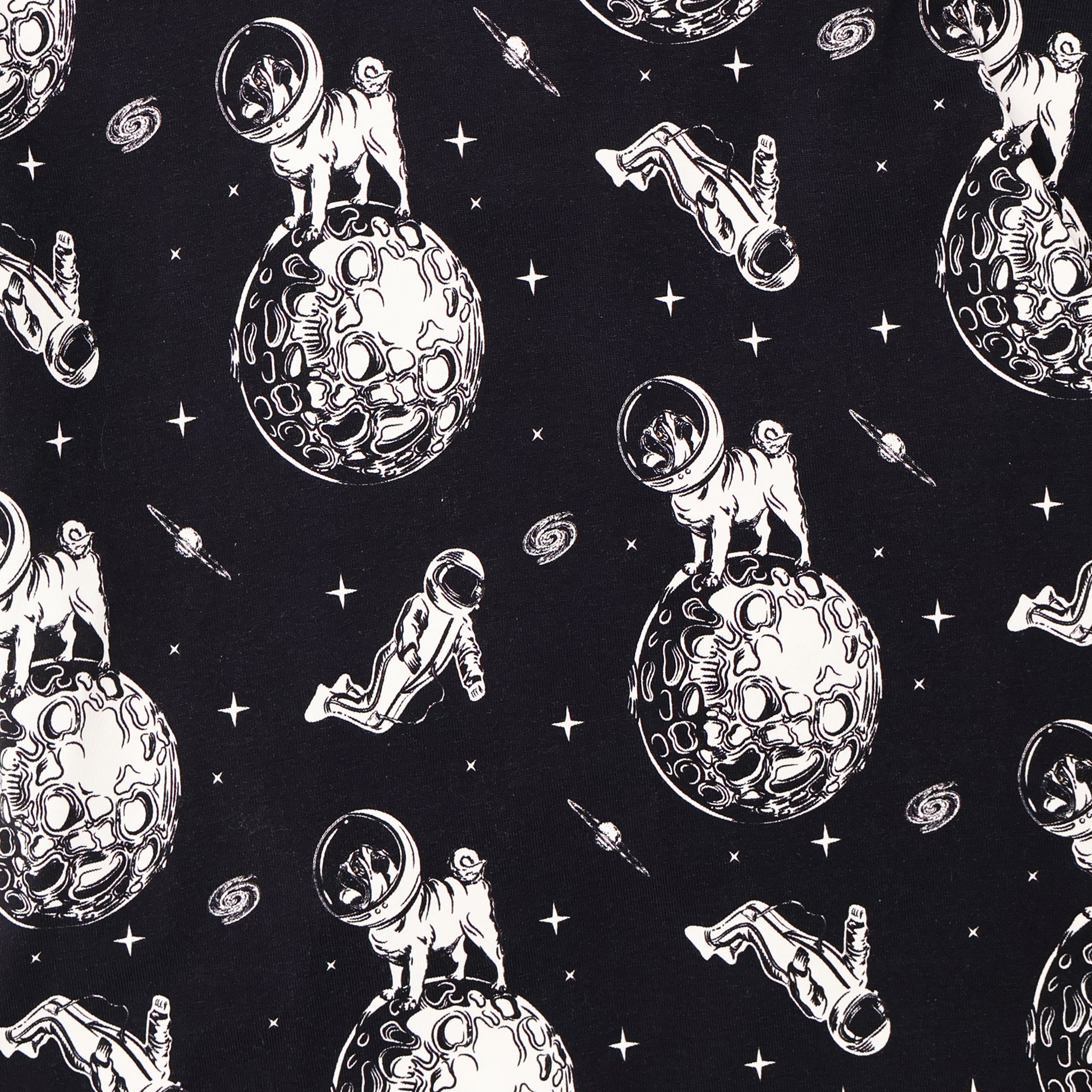 Space Pug Italian Greyhound Sleeveless Dog T-Shirt - Fun Astronaut Pet Apparel for Casual Wear & Dog Lovers
