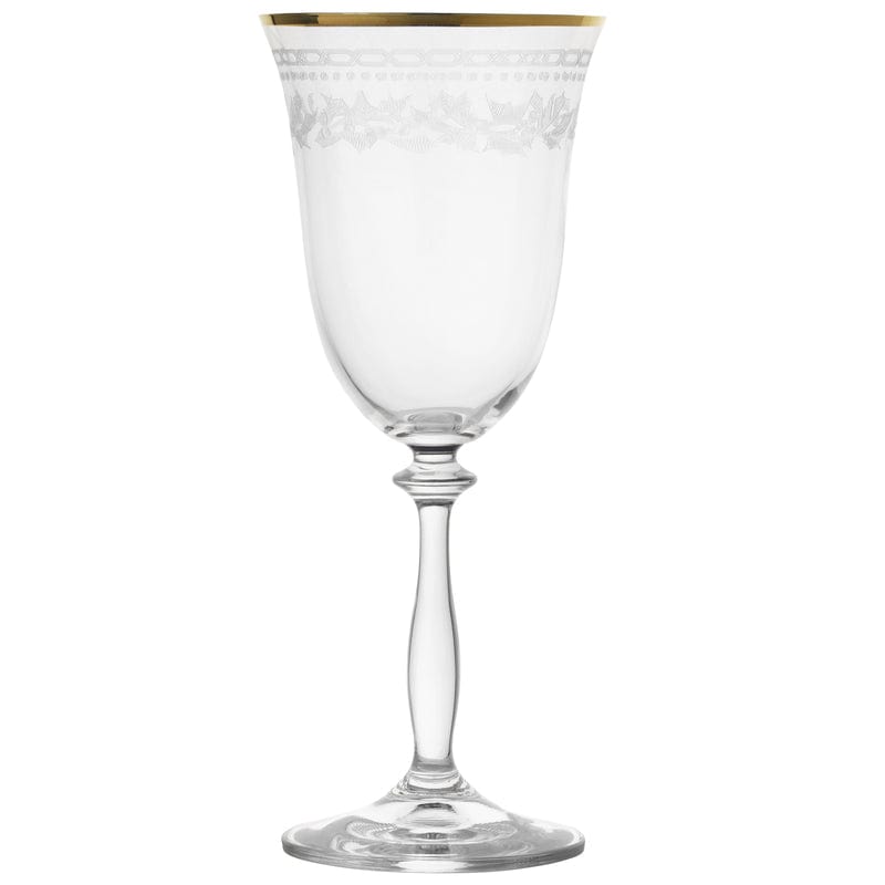 Premium Gold Rim Red Wine Glasses Set of 4 - Elegant Holiday & Dinner Party Stemware for Christmas, Thanksgiving & Special Occasions
