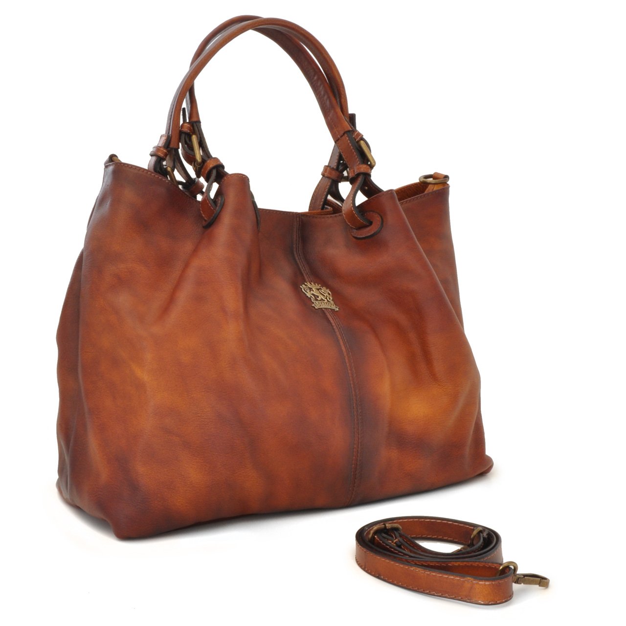 Luxury Pratesi Leather Handbag for Women - Genuine Cowhide Leather Collodi Tote Bag | Perfect for Work, Travel & Everyday Use