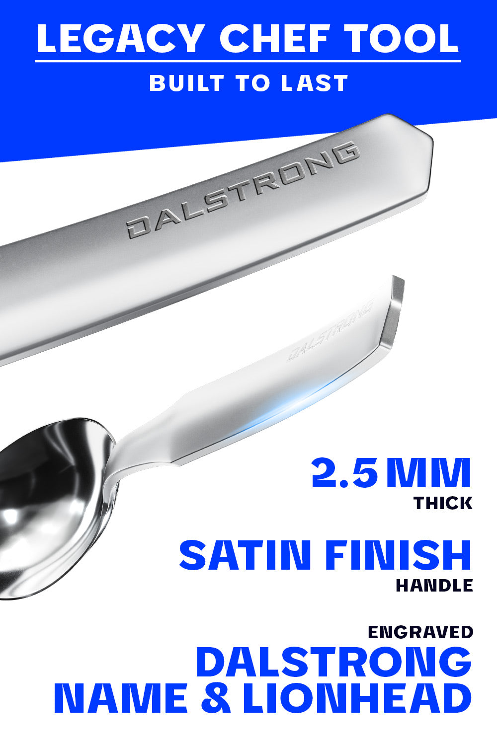Premium Dalstrong Chef Tasting Spoon - Professional Stainless Steel Plating Spoon for Cooking, Baking & Food Presentation - Perfect for Restaurants, Home Chefs & Culinary Gifts