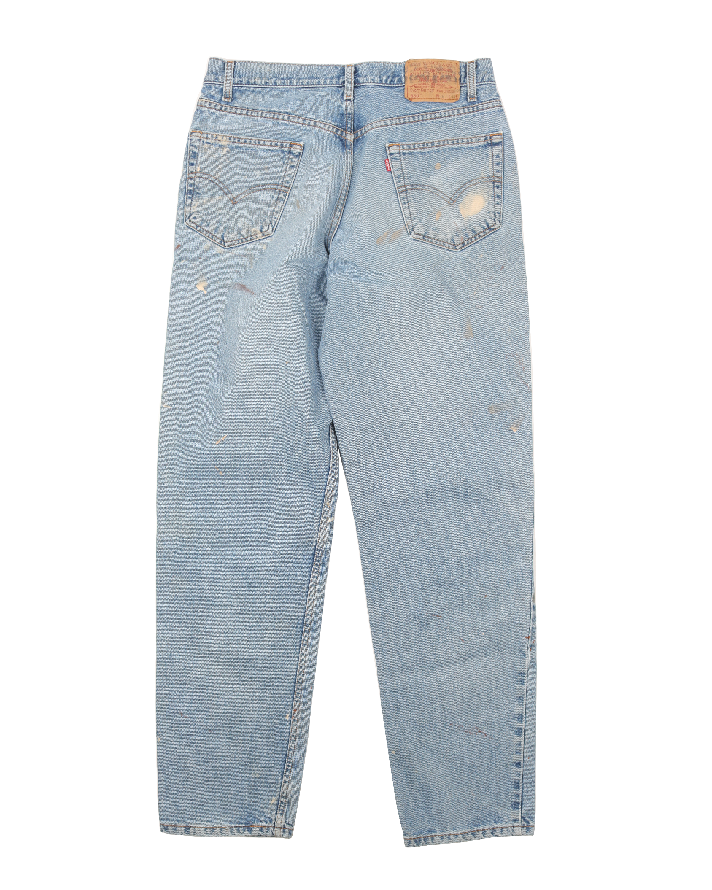 Vintage 1990's Levi's 550 Relaxed Fit Painter Jeans - Classic Denim Pants for Men, Workwear & Casual Style