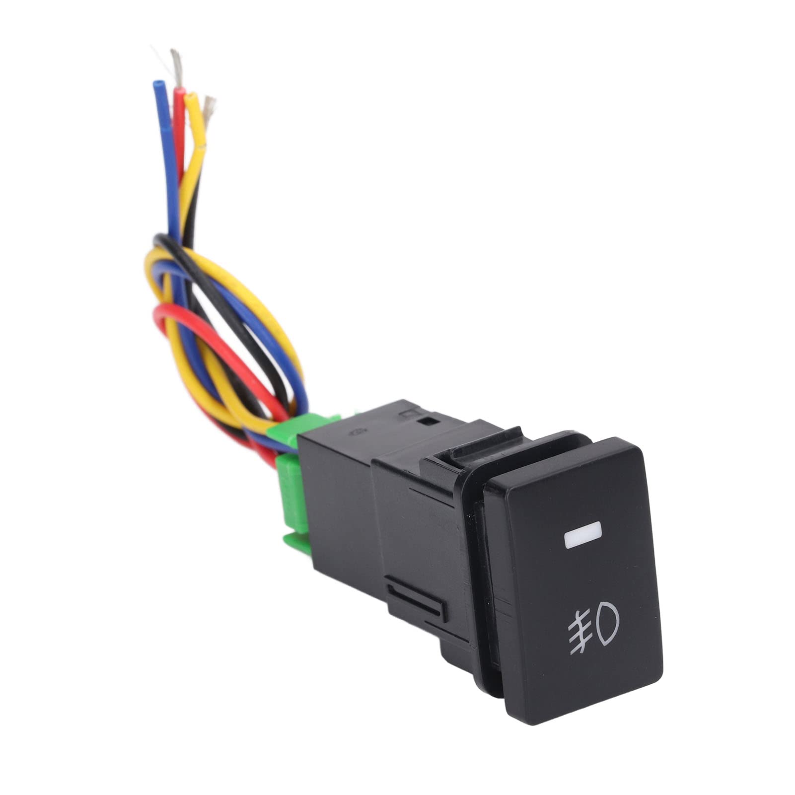 High-Quality ABS Heat Resistant Fog Lamp Push Button Switch with Cable for Car - Perfect for Automotive Lighting Upgrades & DIY Car Modifications