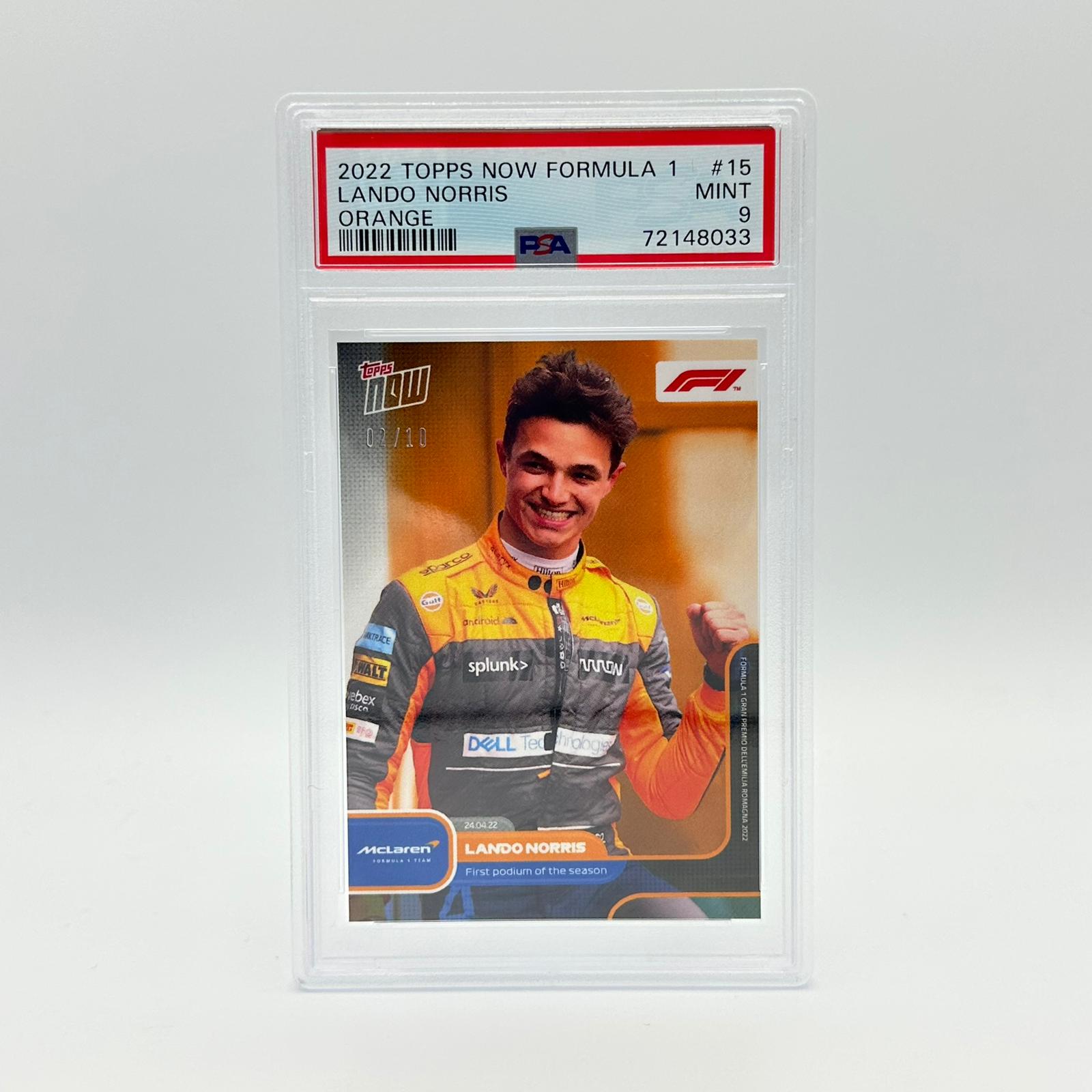 PSA 9 Graded 02/10 First Podium Of The Season #015 - Rare Sports Trading Card for Collectors & Investors | Perfect for Display, Auctions & Memorabilia Collections