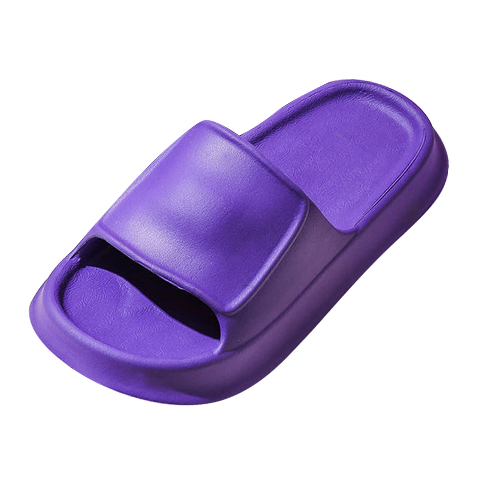 Comfortable Non-Slip EVA Open Toe House Slippers for Women & Men - Soft Platform Bathroom Slippers in Solid Colors - Perfect for Indoor, Spa, and Relaxation at Home
