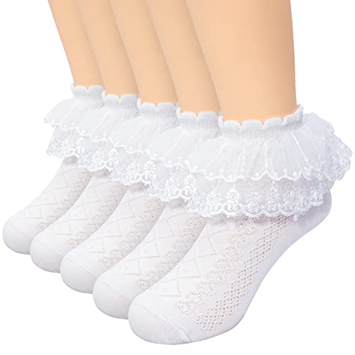 White Ruffle Cuffs