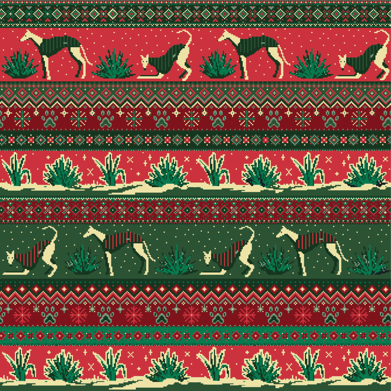 Whippet Sleeveless Christmas T-Shirt - Festive Dog Lover Apparel for Holiday Parties & Pet Owner Gifts