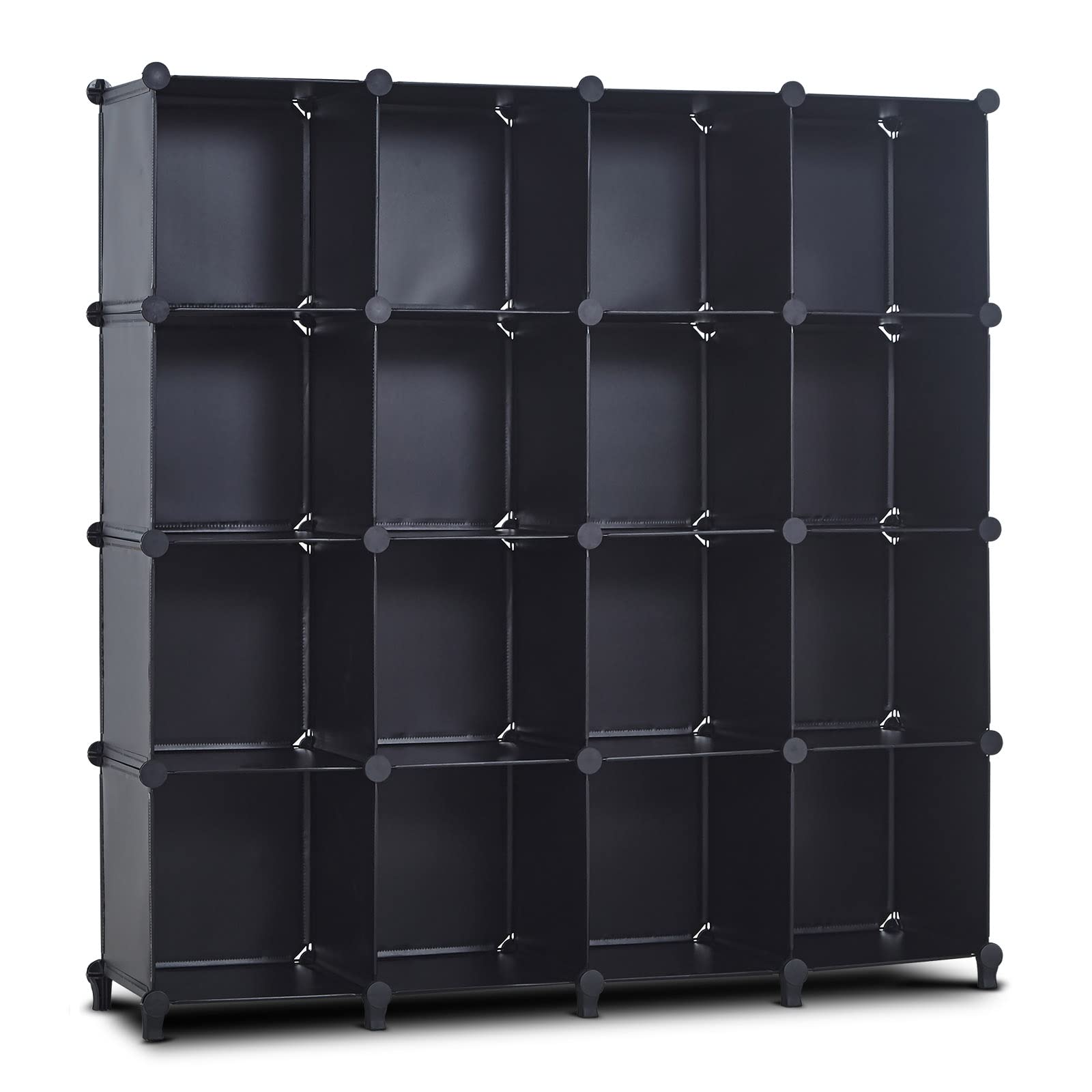 16 Cube Storage Organizer - Modular Closet Organizer with DIY Shelves for Clothes, Books, Shoes & Toys | Portable Wardrobe Cabinet for Bedroom, Nursery, Dorm & Office Organization