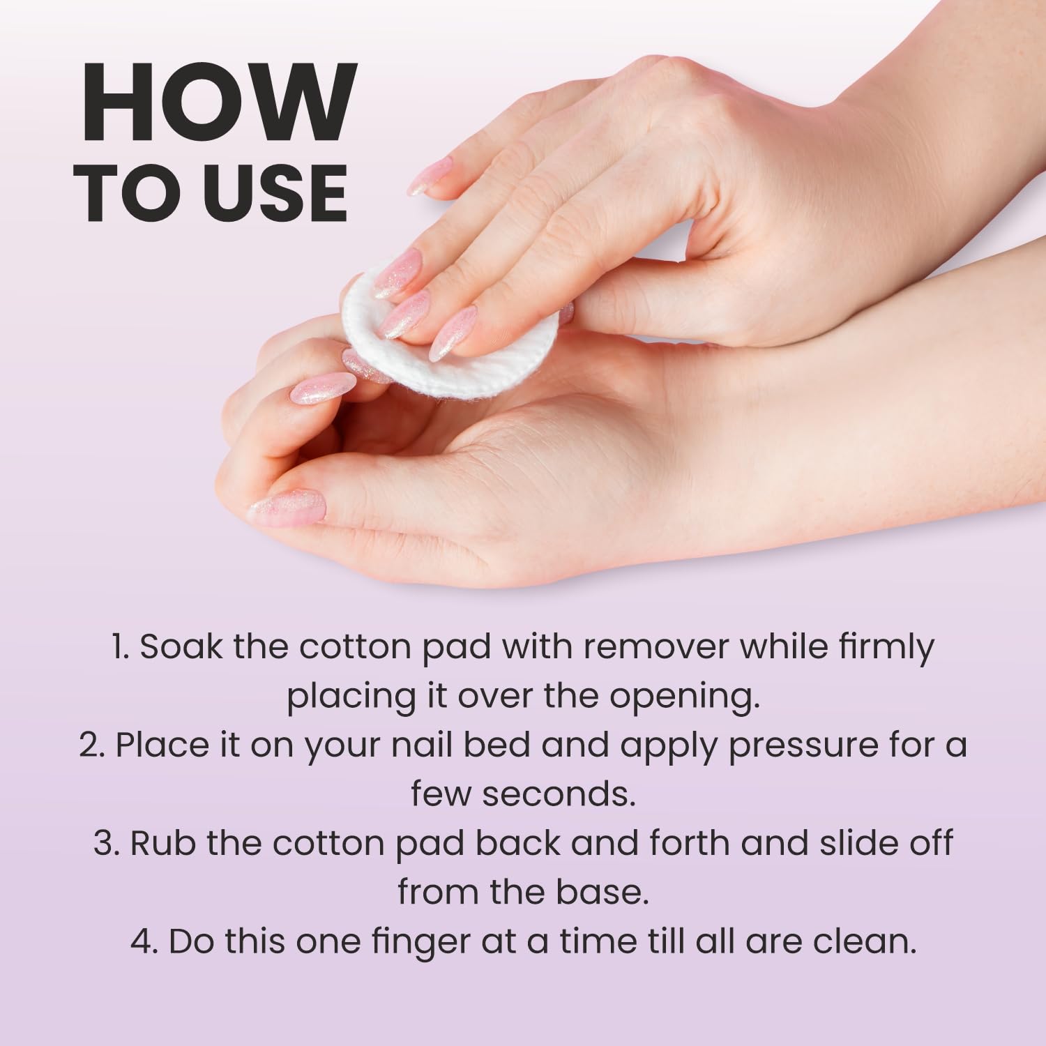 VERYMISS Pink Nail Polish Remover - Acetone Free, Vitamin E Enriched, 100% Vegan & Cruelty Free - 50ml Bottle for Gentle At-Home Manicures & Nail Care