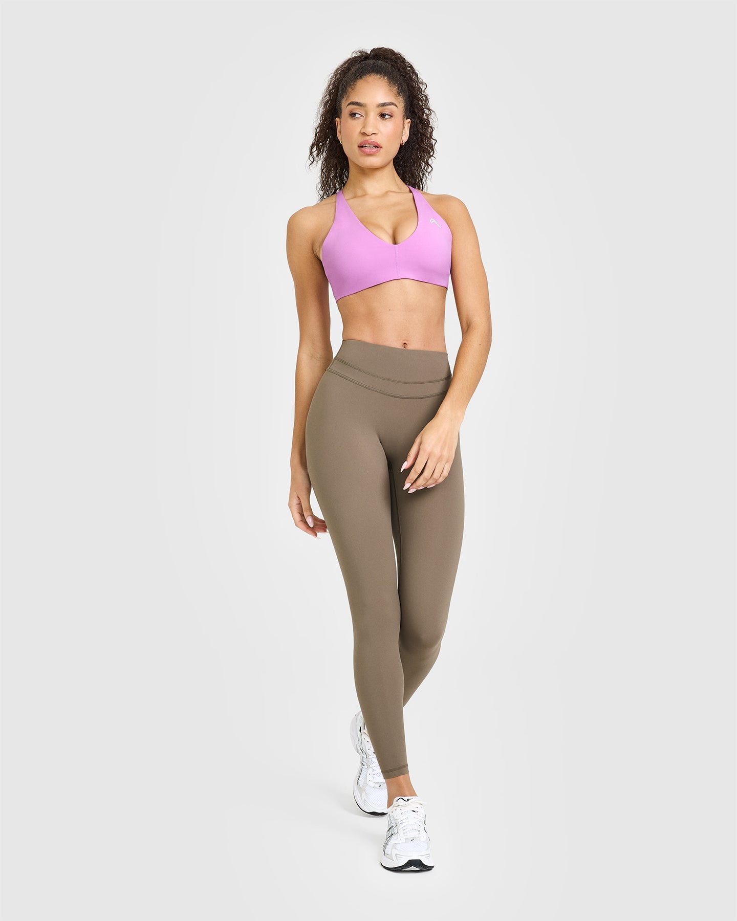High Waisted Leggings for Women - Seamless Tummy Control Yoga Pants in Moss Brown | Perfect for Workout, Yoga & Everyday Comfort
