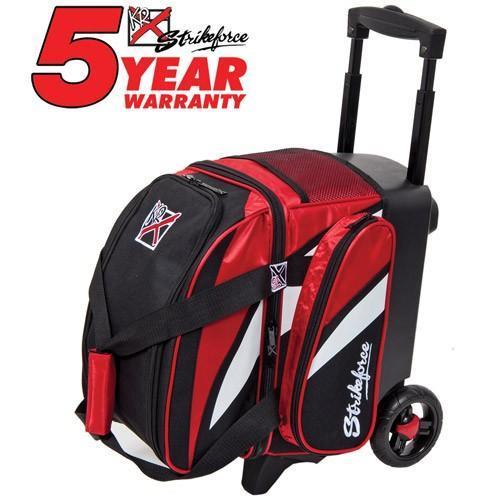 KR Strikeforce Cruiser Single Roller Bowling Bag - Black, Red & White - Perfect for League Play & Tournaments | Durable & Stylish Bowling Gear for Men & Women